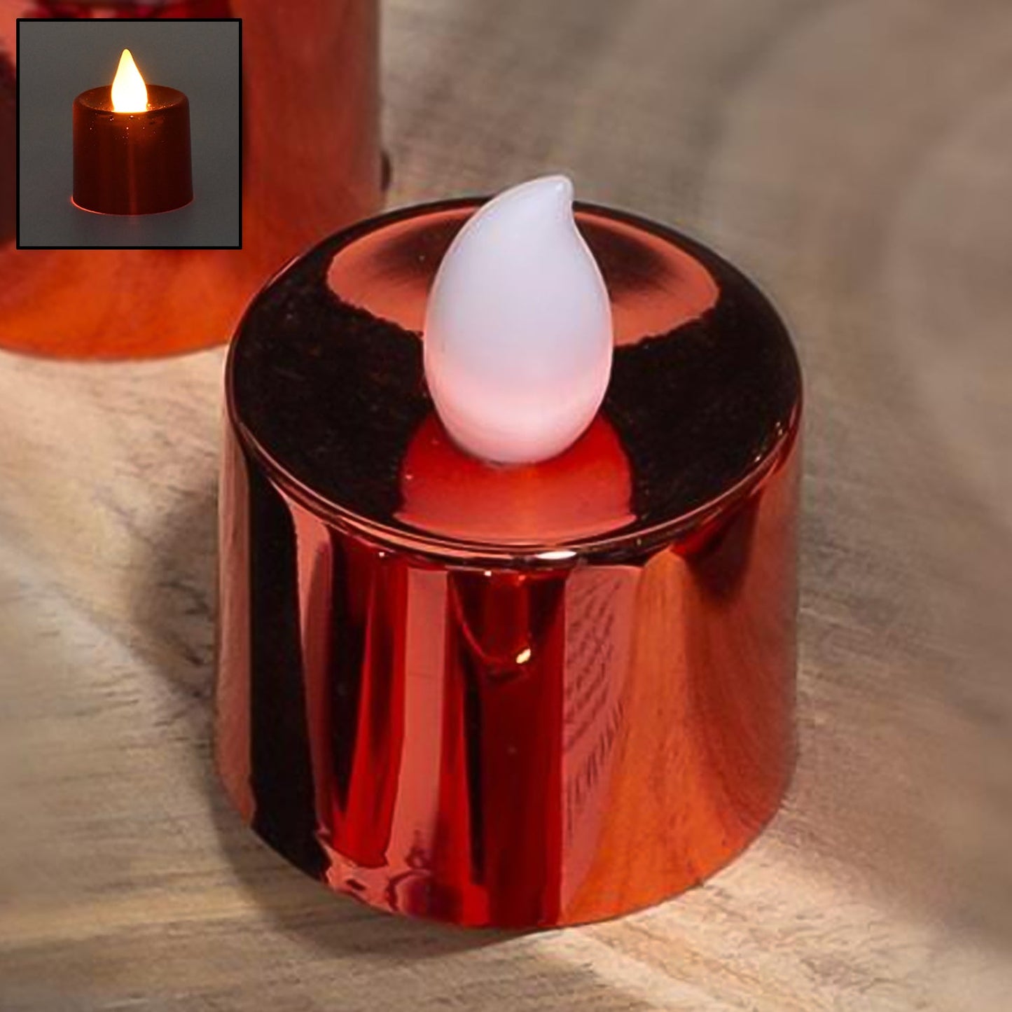 Electrical Candles Diya LED Tea Light (1 Pc / Multicolor) SWASTIK CREATIONS The Trend Point