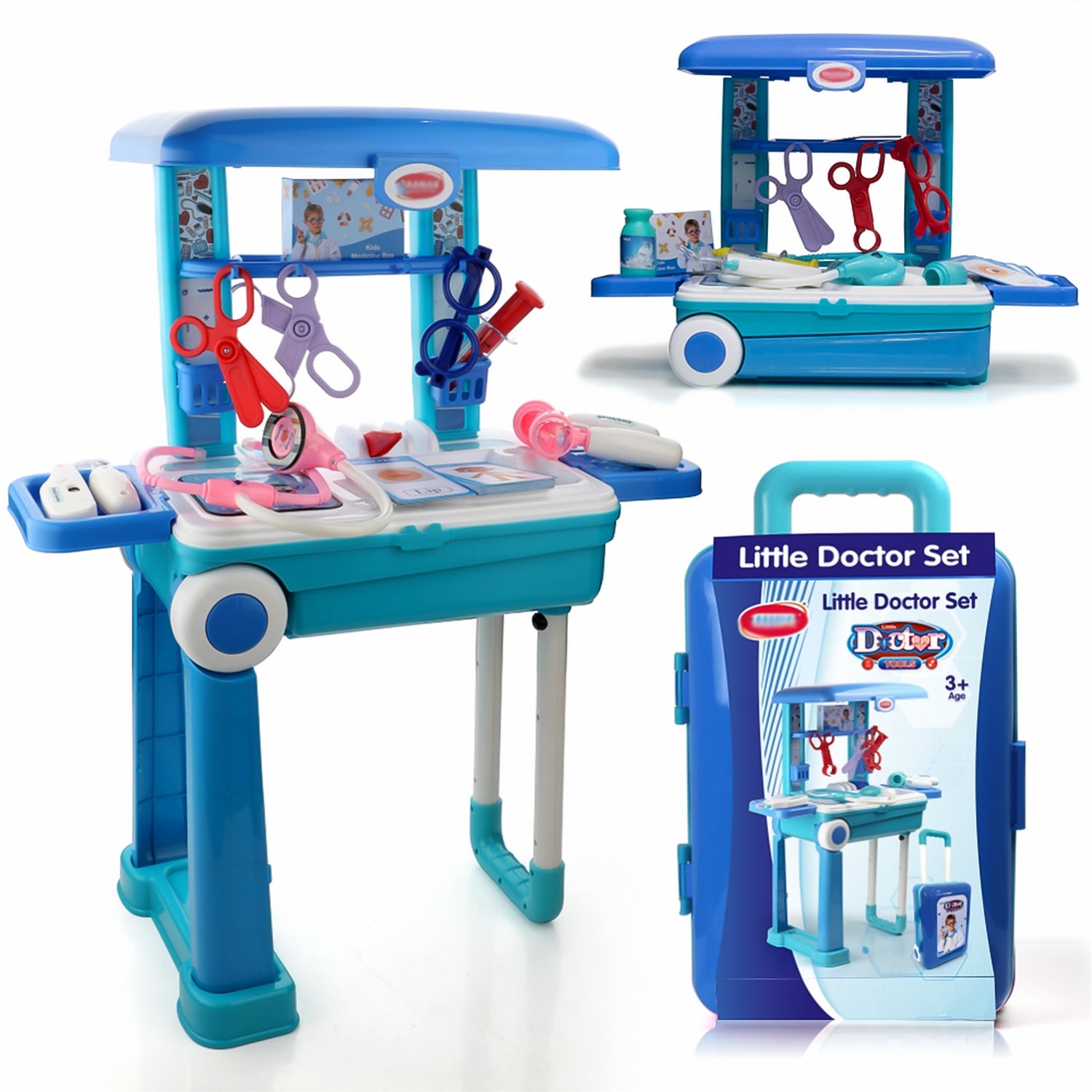 Premium Doctor Set Trolley Little Doctor Kids Toy (1 Set)