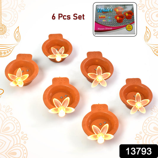 Satyam Kraft Floating Water Sensor Flower Diyas