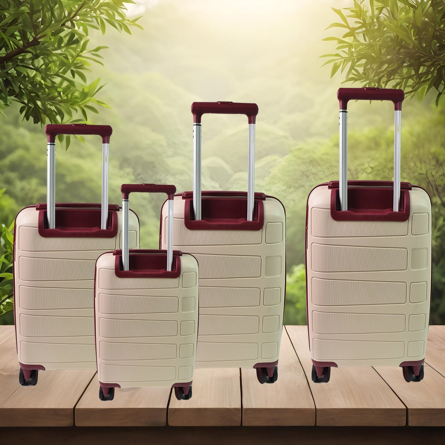 Big 4 in 1 Luggage with Wheels Travel suitcases Set (4 Pcs Set / Different Size)