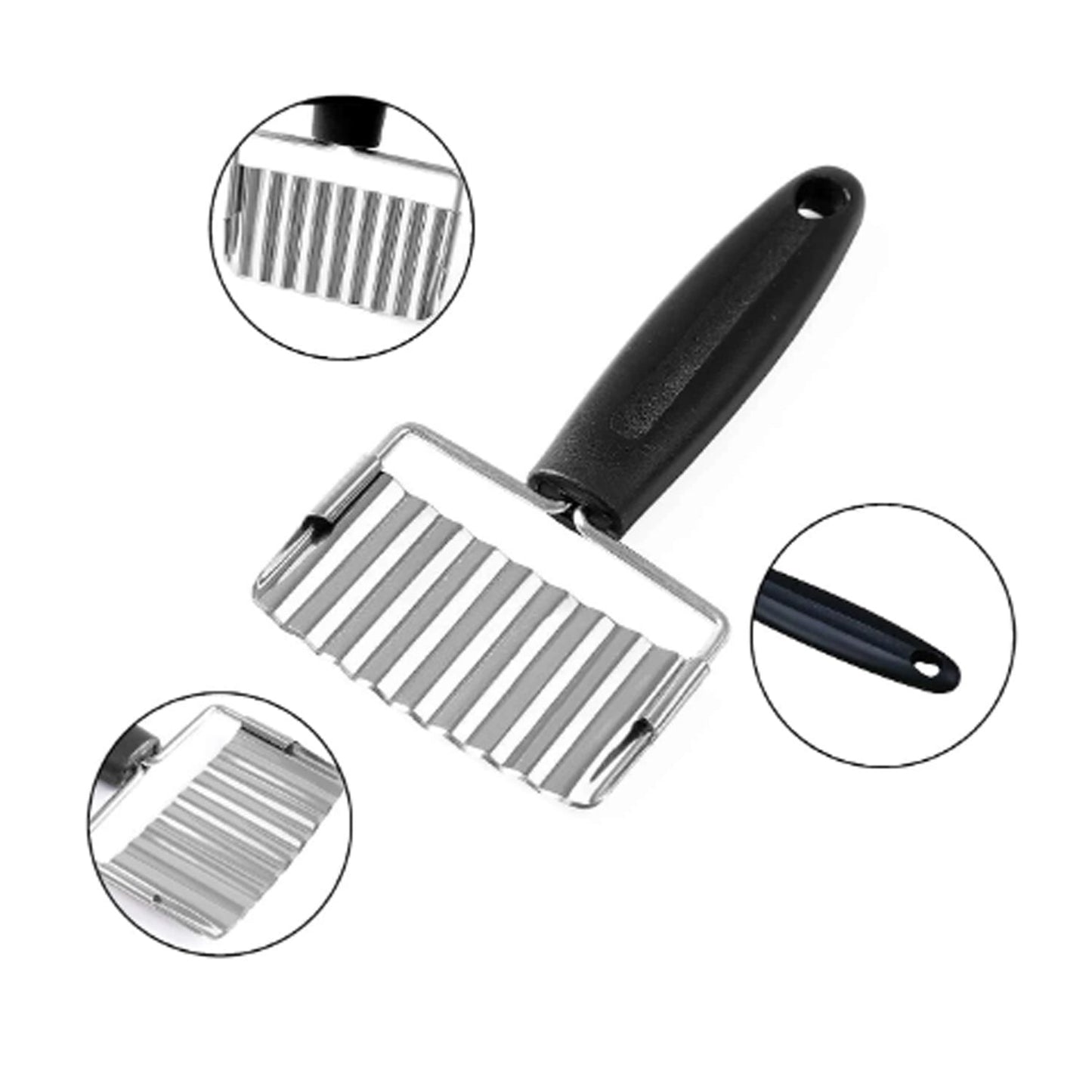 CrinkleCut Stainless Slicer SWASTIK CREATIONS The Trend Point