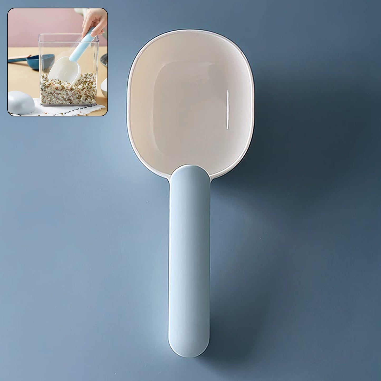 Large Plastic Measuring Spoons Flour Scoops for Home Kitchen SWASTIK CREATIONS The Trend Point