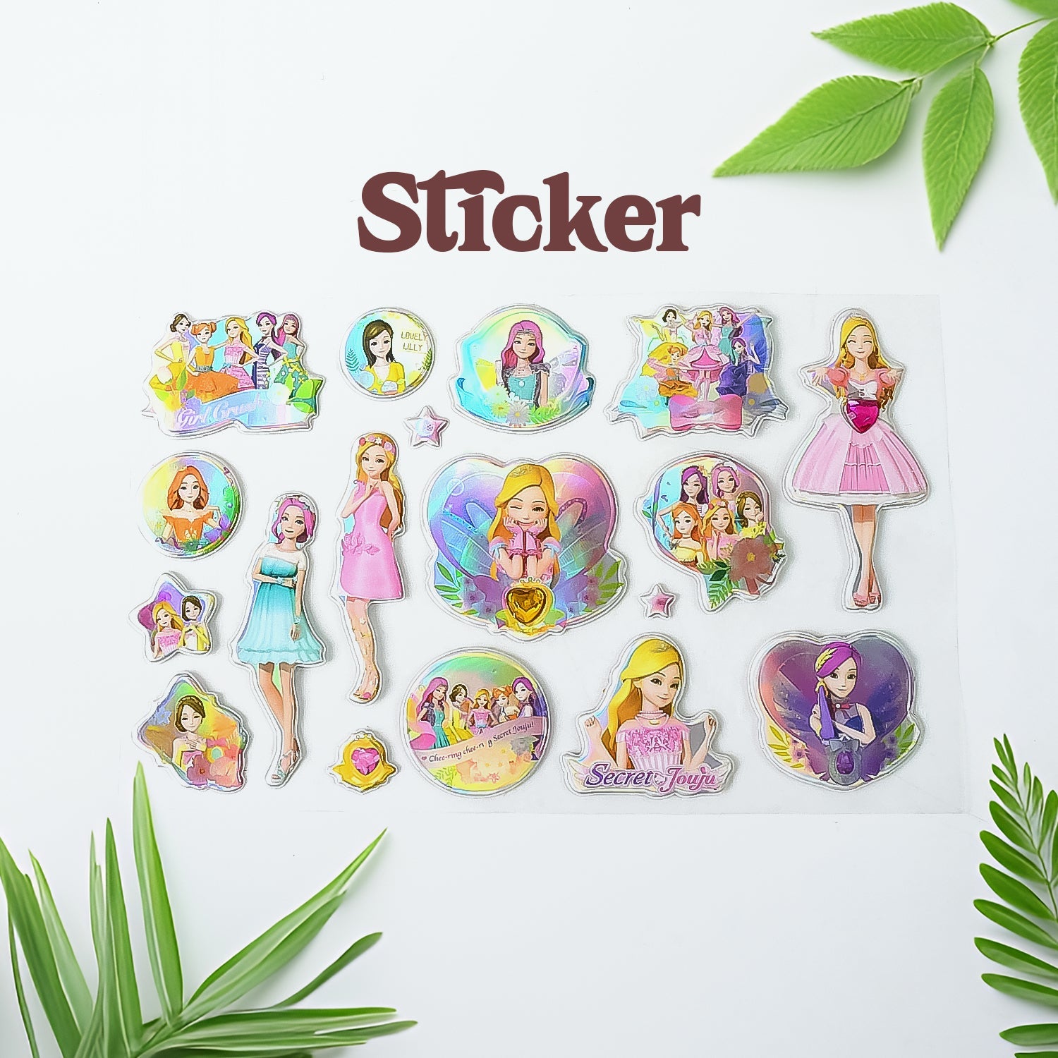 Multipurpose Adhesive 3D Stickers (1 Sheet / 19×12 Cm)