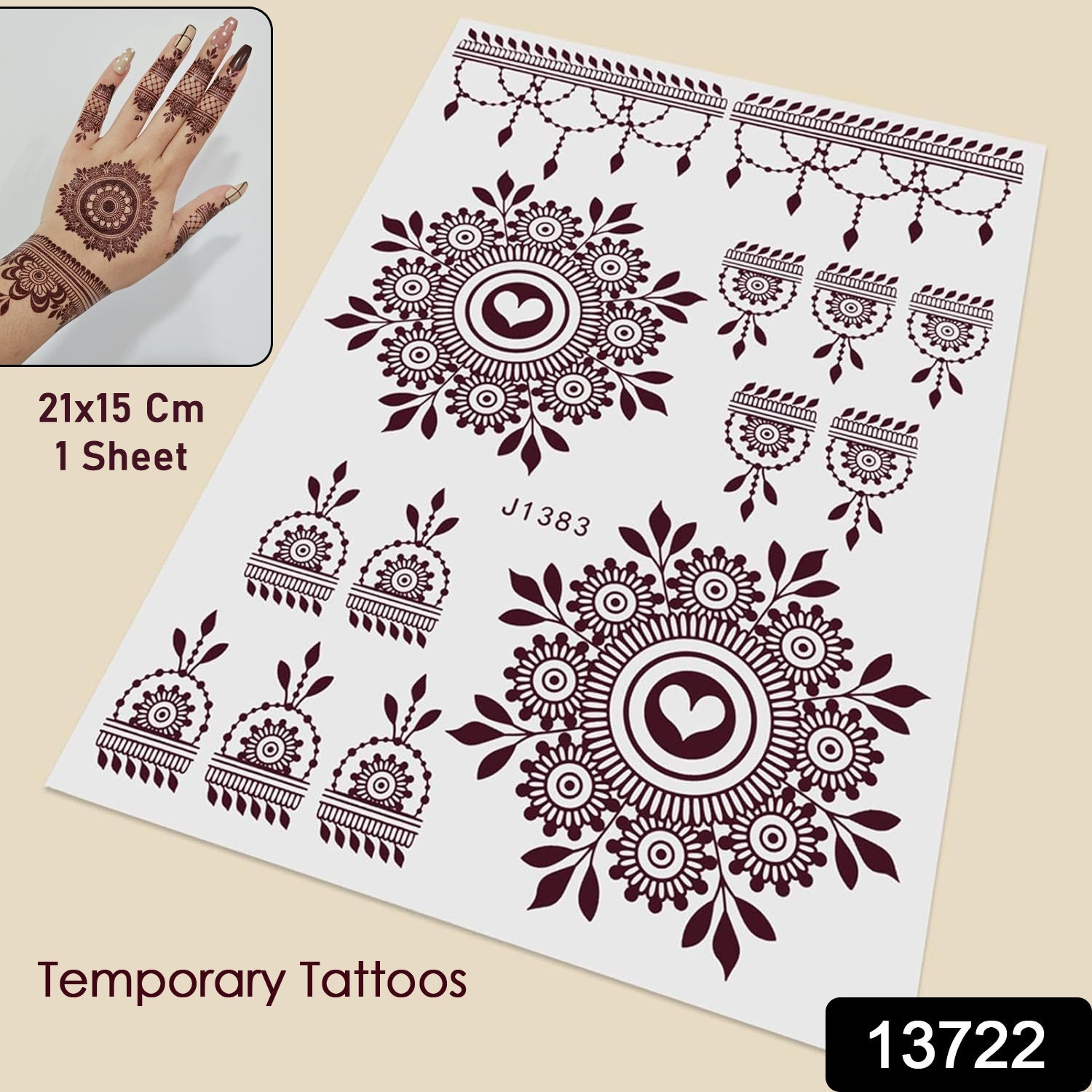 Temporary Tattoos Tattoo Sticker Skin Tattoo Stickers (1 Sheet)