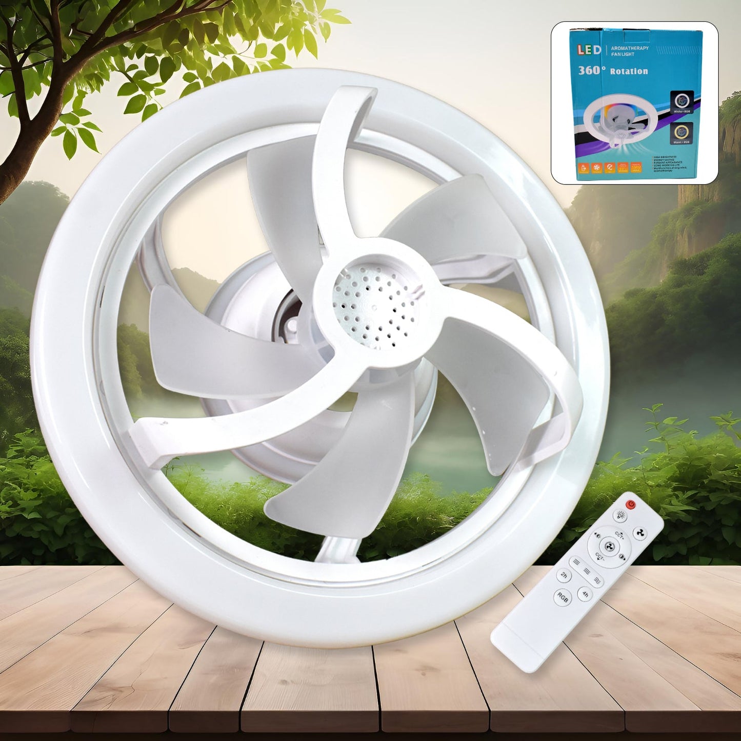 LumiAir Smart Fan SWASTIK CREATIONS The Trend Point