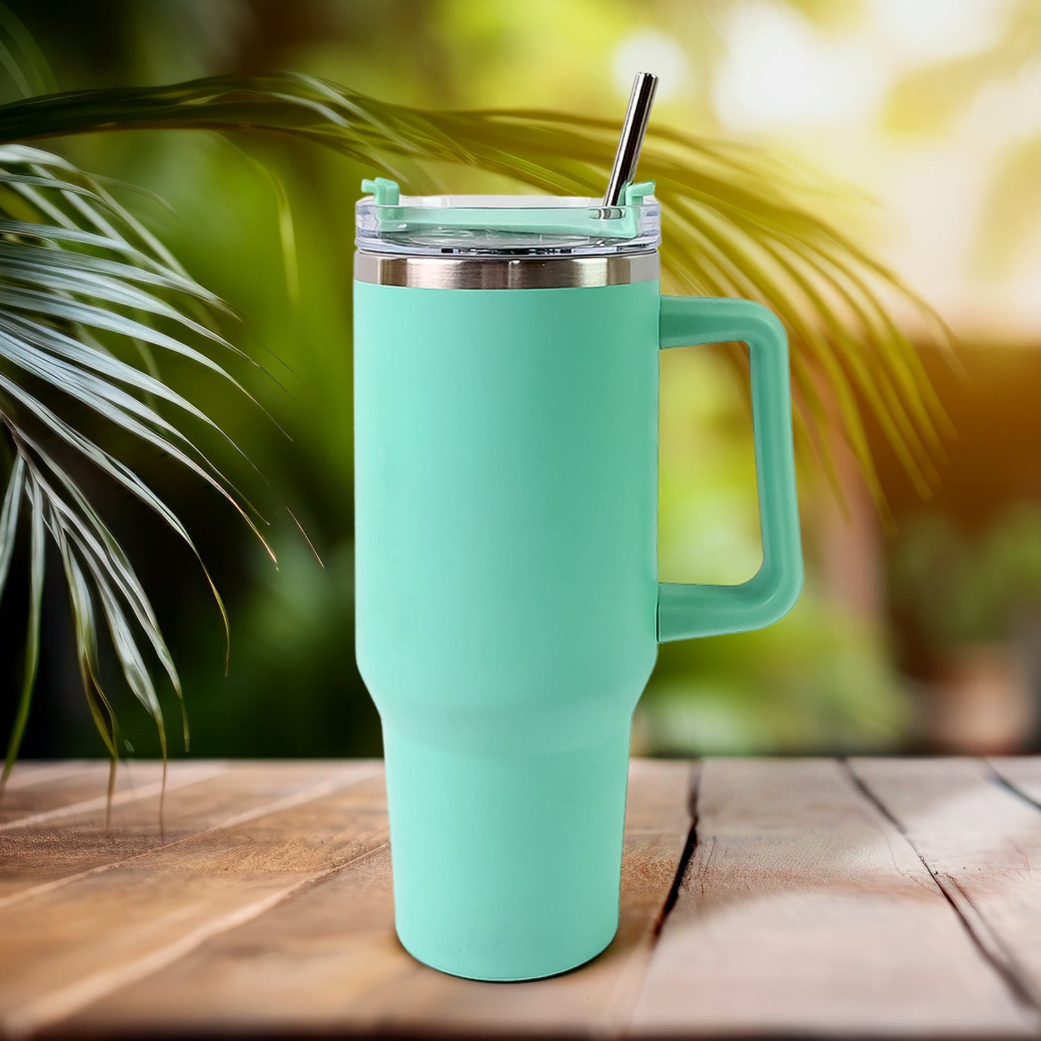 1200 ML Insulated Tumbler with Lid and Straw, Thermal Cope Beer Quencher (1200ml / 1 Pc / Mix Color)