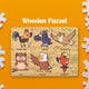 Wooden Bird Puzzle Learning Educational Board (1 Set / 28×20 Cm)