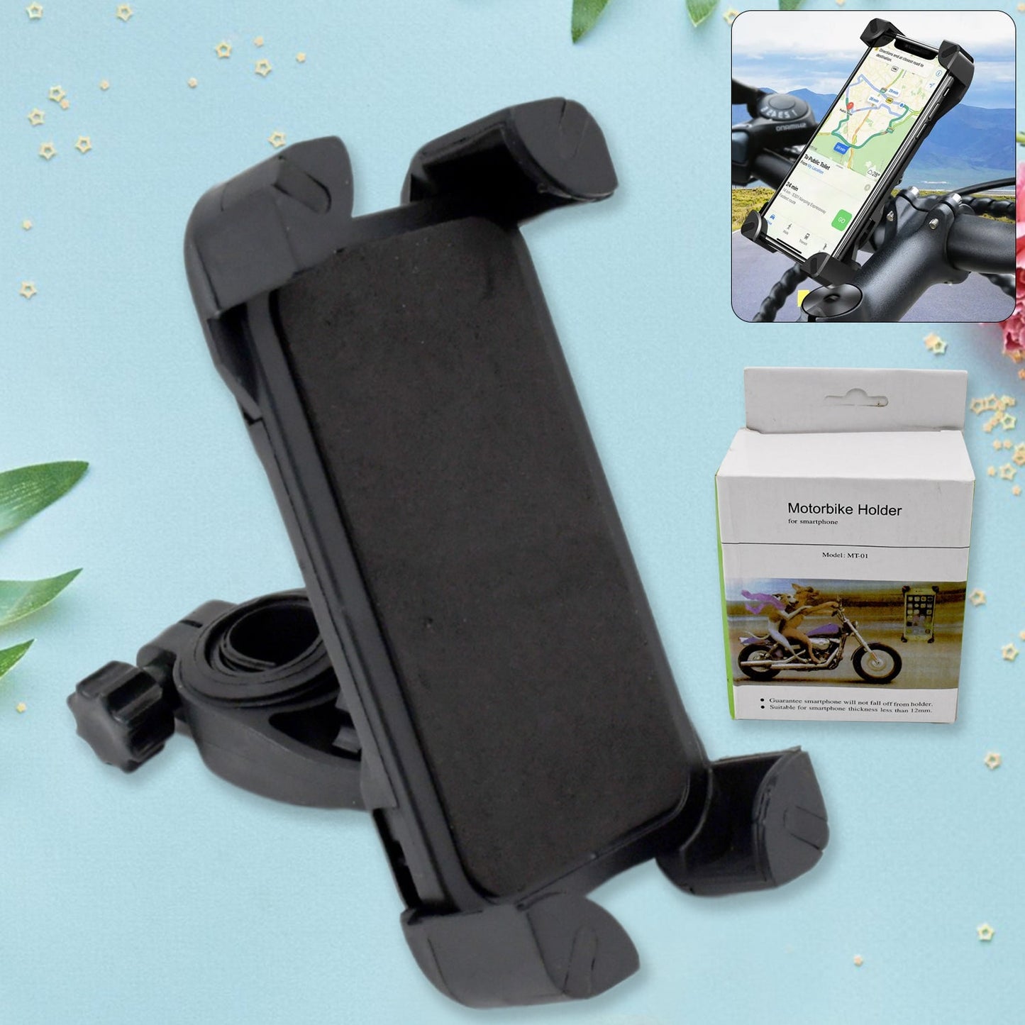 360° Rotating Bike Phone Holder SWASTIK CREATIONS The Trend Point