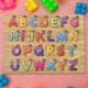 Wooden Puzzle Board ABC Letters Shapes Educational Learning Toys (1 Set)