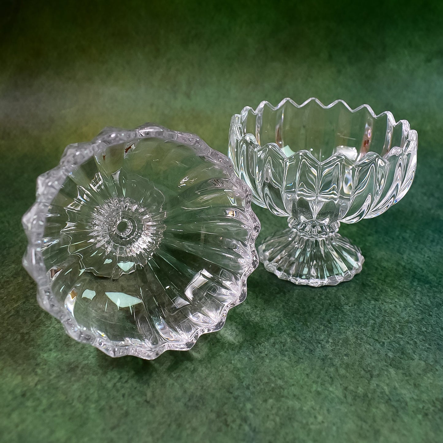 Glass Ice Cream Bowls Glass Dessert Cups for Sundae (6 pcs) SWASTIK CREATIONS The Trend Point