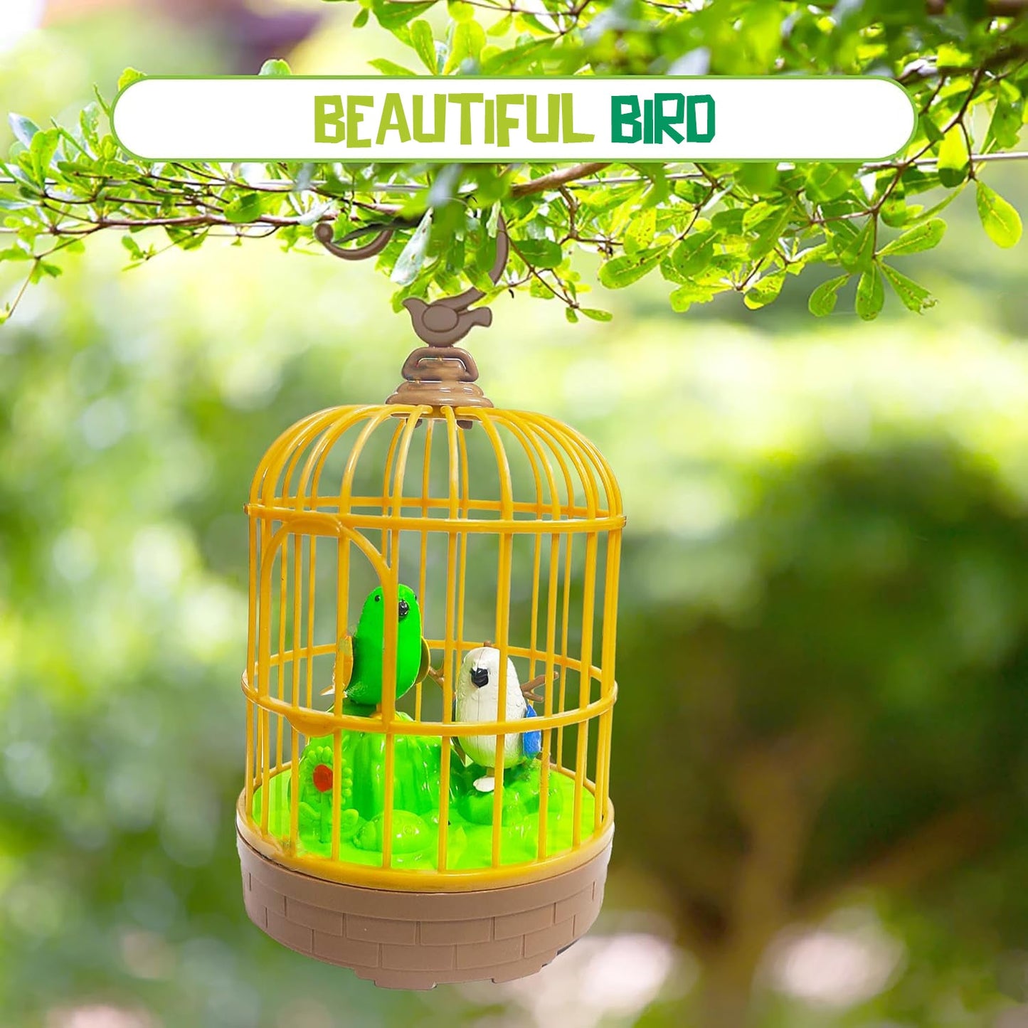 Liberty Imports Sound Activated Bird Cage SWASTIK CREATIONS The Trend Point