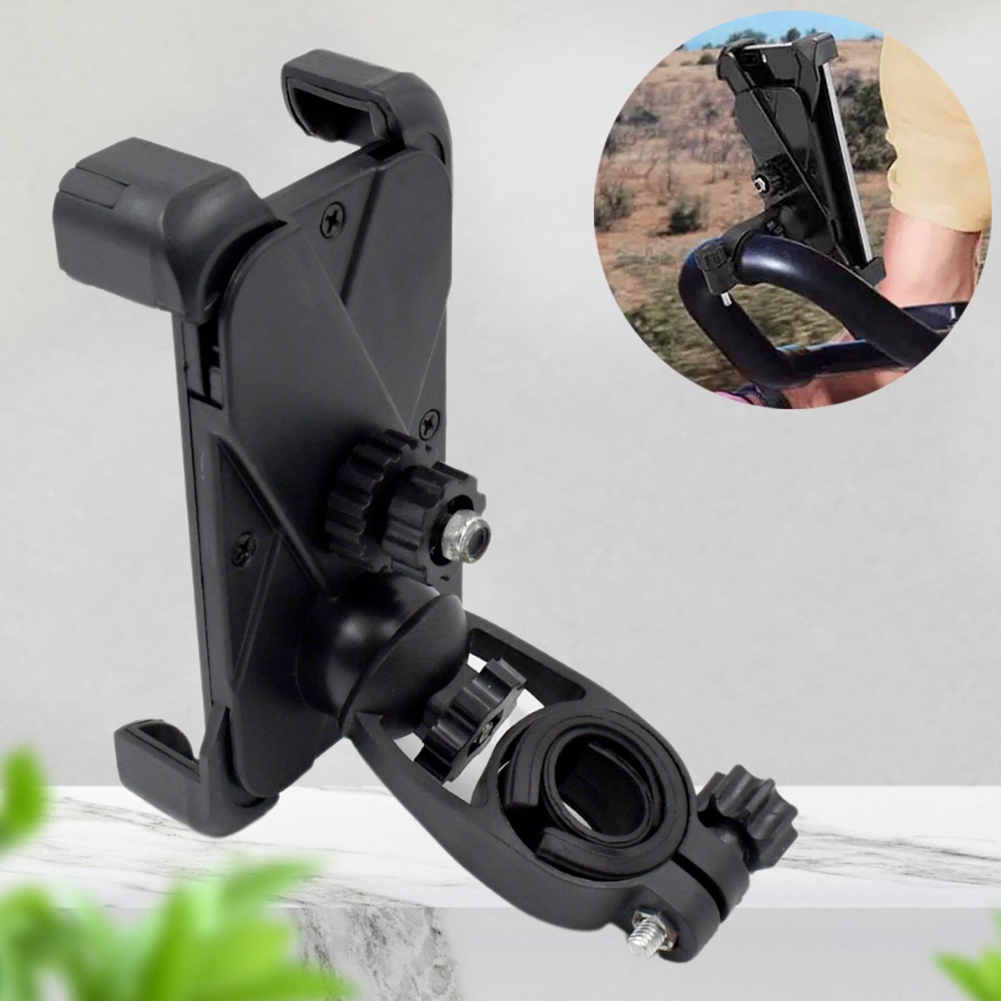 360° Rotation Phone Mount Motorbike Phone Holder (1 Pc) SWASTIK CREATIONS The Trend Point