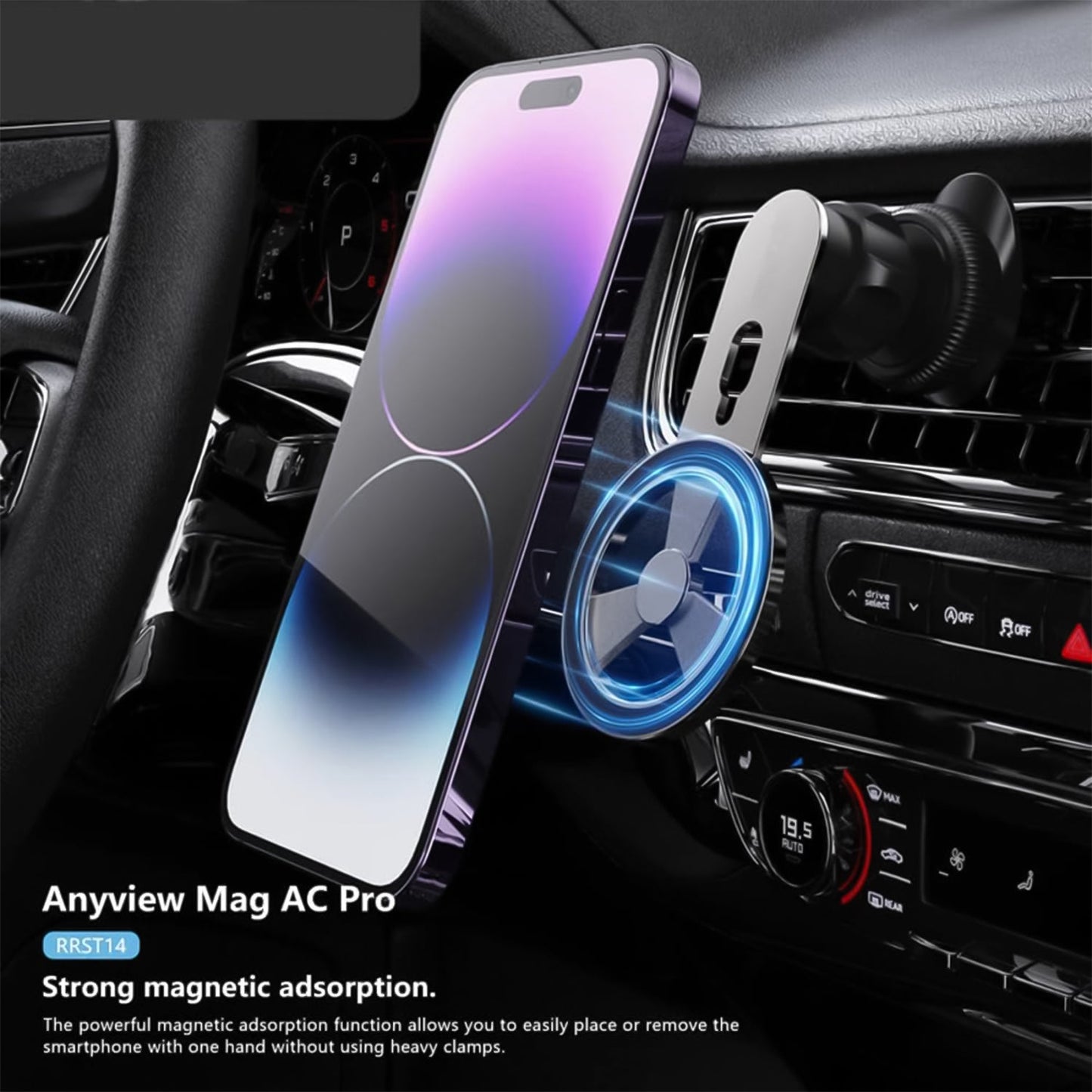 Magnetic Phone Holder with 360° Rotation for Car Vent SWASTIK CREATIONS The Trend Point