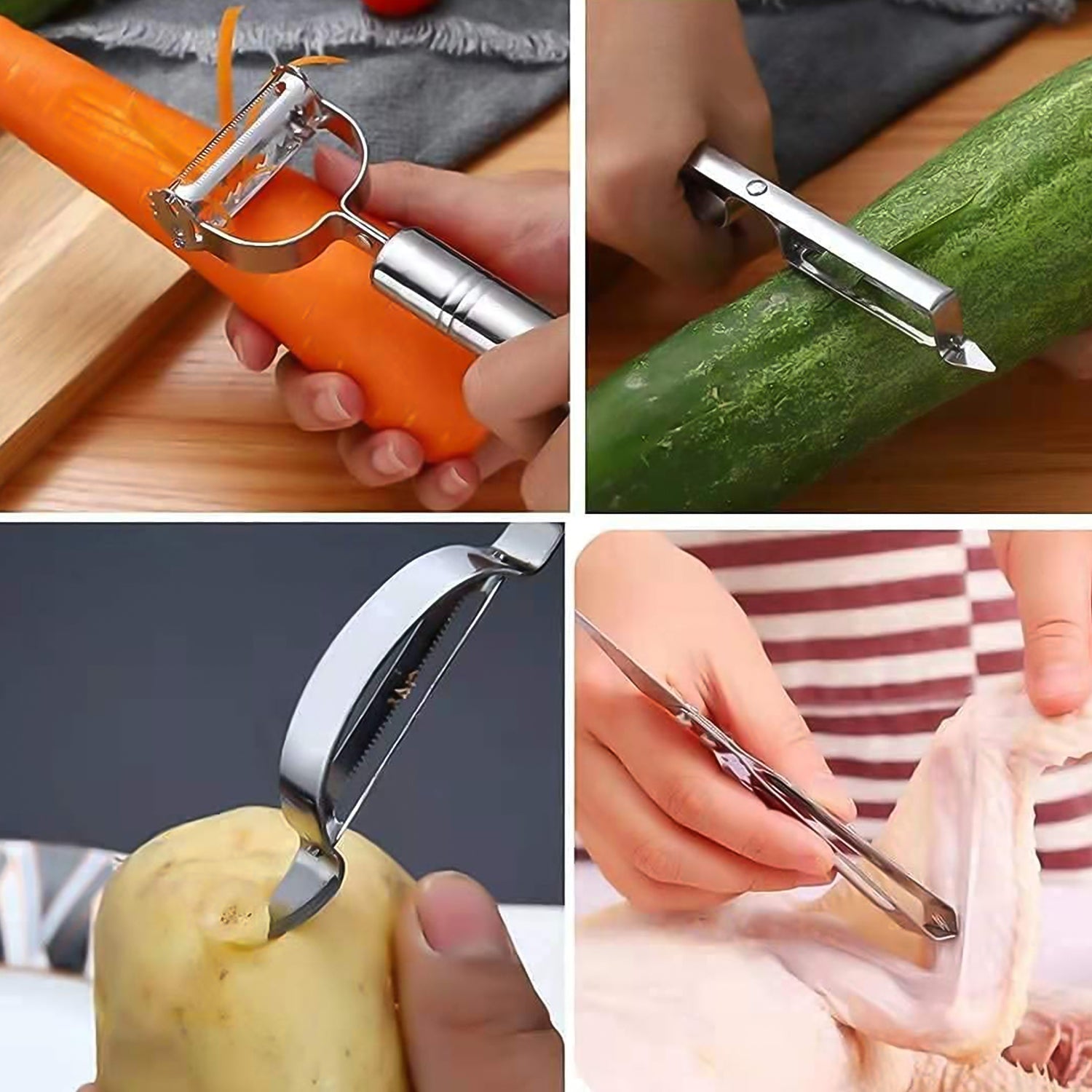 Multifunctional Peeler, Grater for Vegetable Fruit (3 Pcs Set)