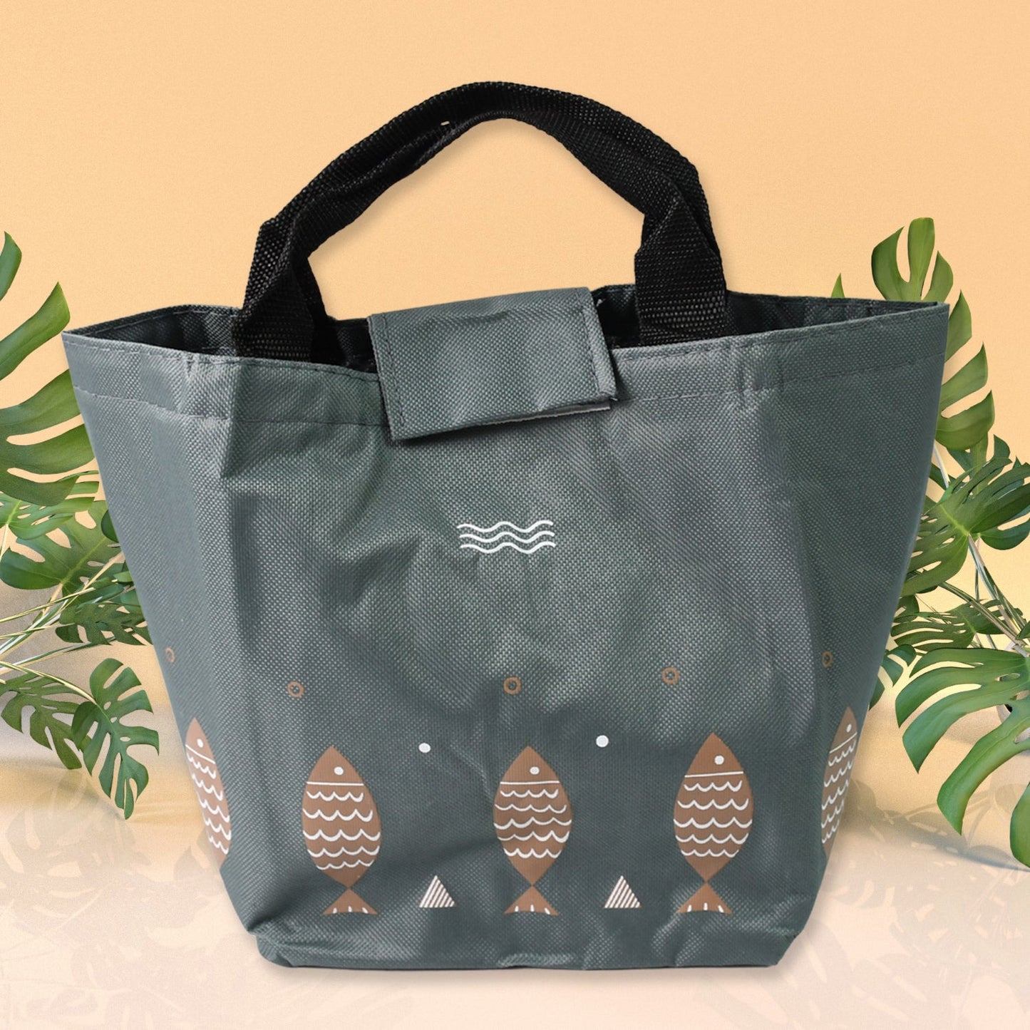 Classic Tote Lunch Bag with Long Handles SWASTIK CREATIONS The Trend Point