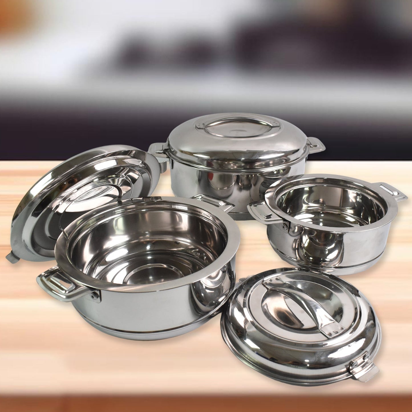 Vacuum Insulated Stainless Steel Hotpot SWASTIK CREATIONS The Trend Point