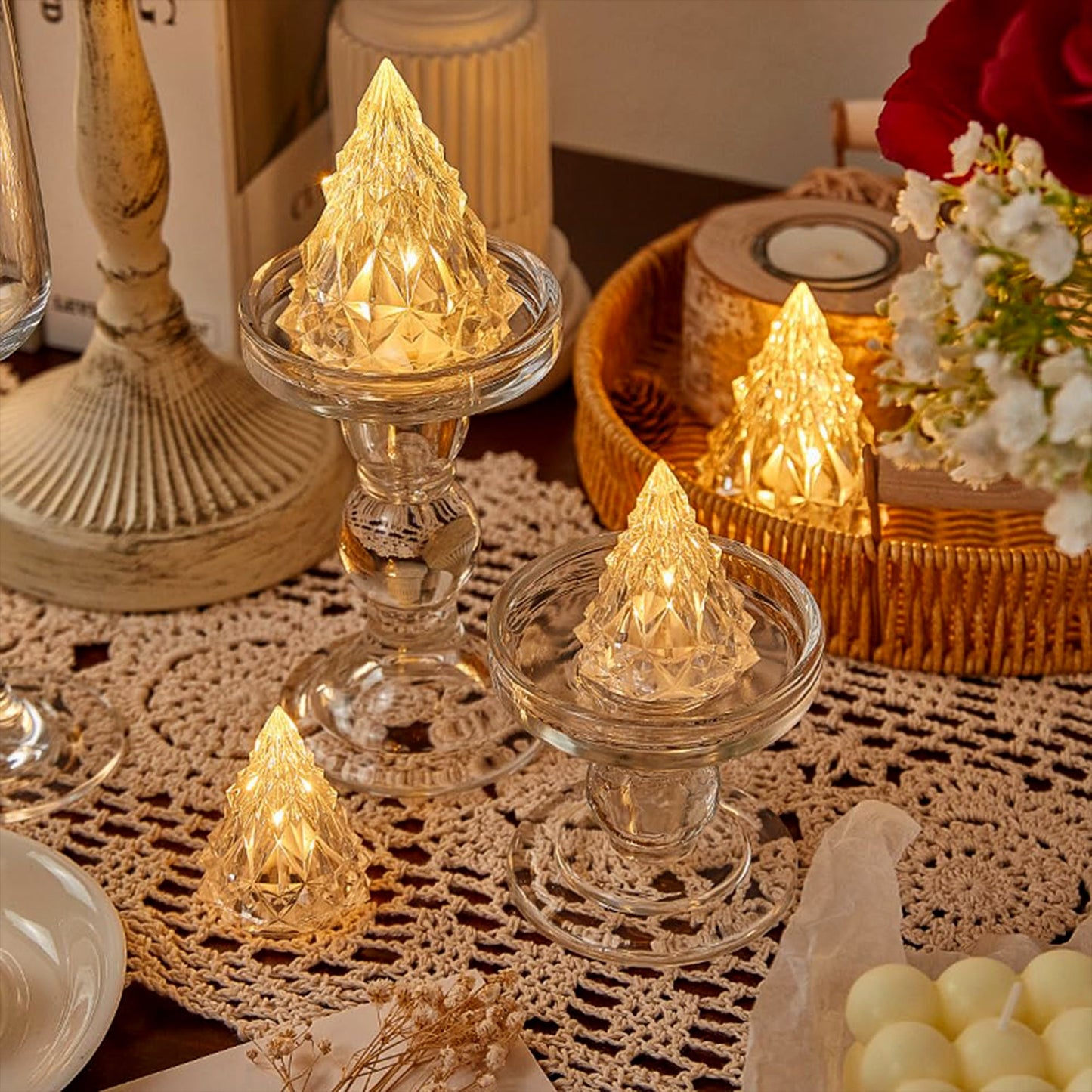 Iceberg / Pyramid Candlelight Tea Light  SWASTIK CREATIONS The Trend Point