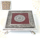 Silver - Square Pooja Chowki Patla / Bajot (20×20 CM / 1 Pc)