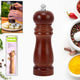 Wooden Pepper Mill 6 inch Tall - Best Pepper Grinder (1 Pc)