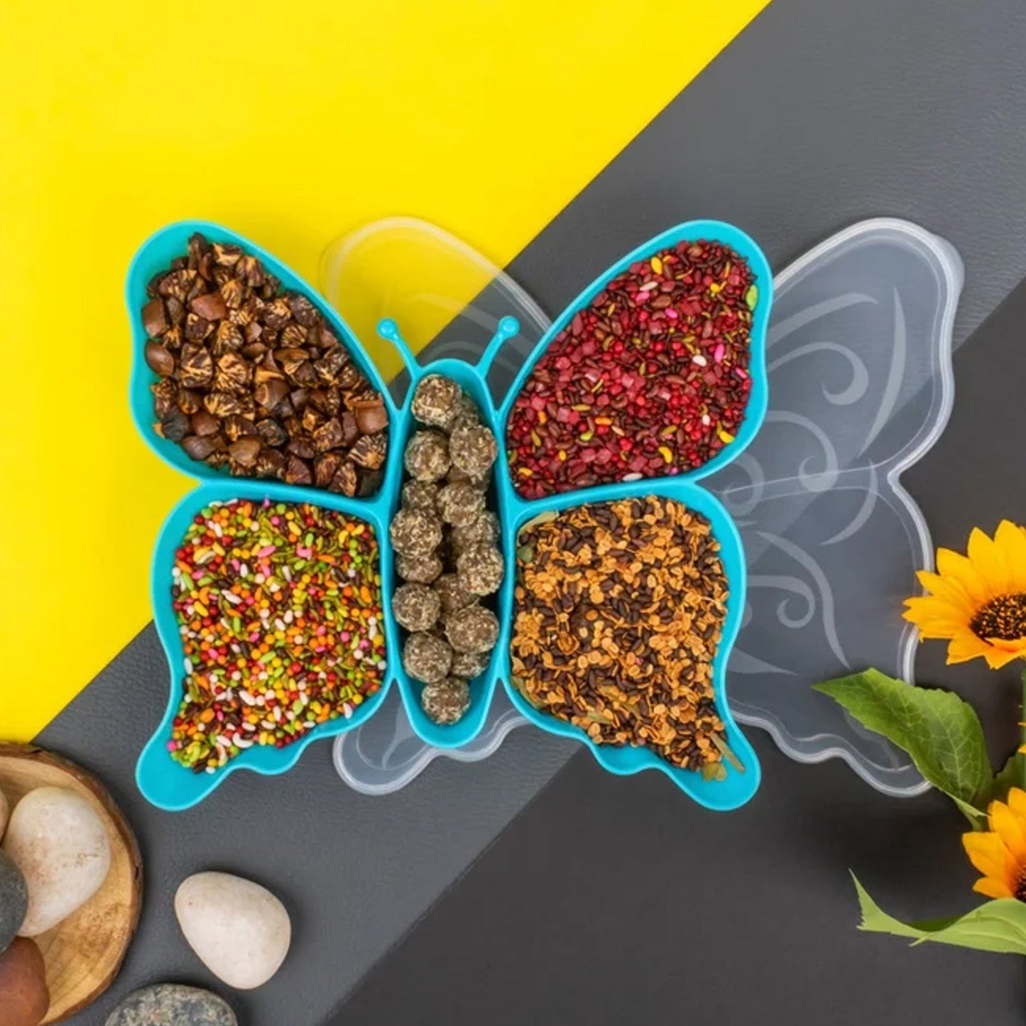 Multipurpose Butterfly Plastic Tray  SWASTIK CREATIONS The Trend Point