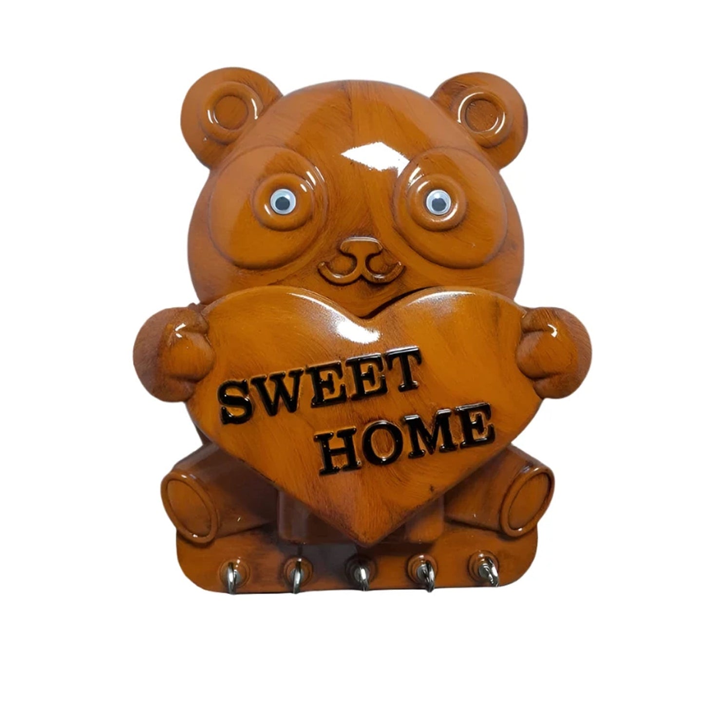 Panda Key Holder for Wall Decoration SWASTIK CREATIONS The Trend Point