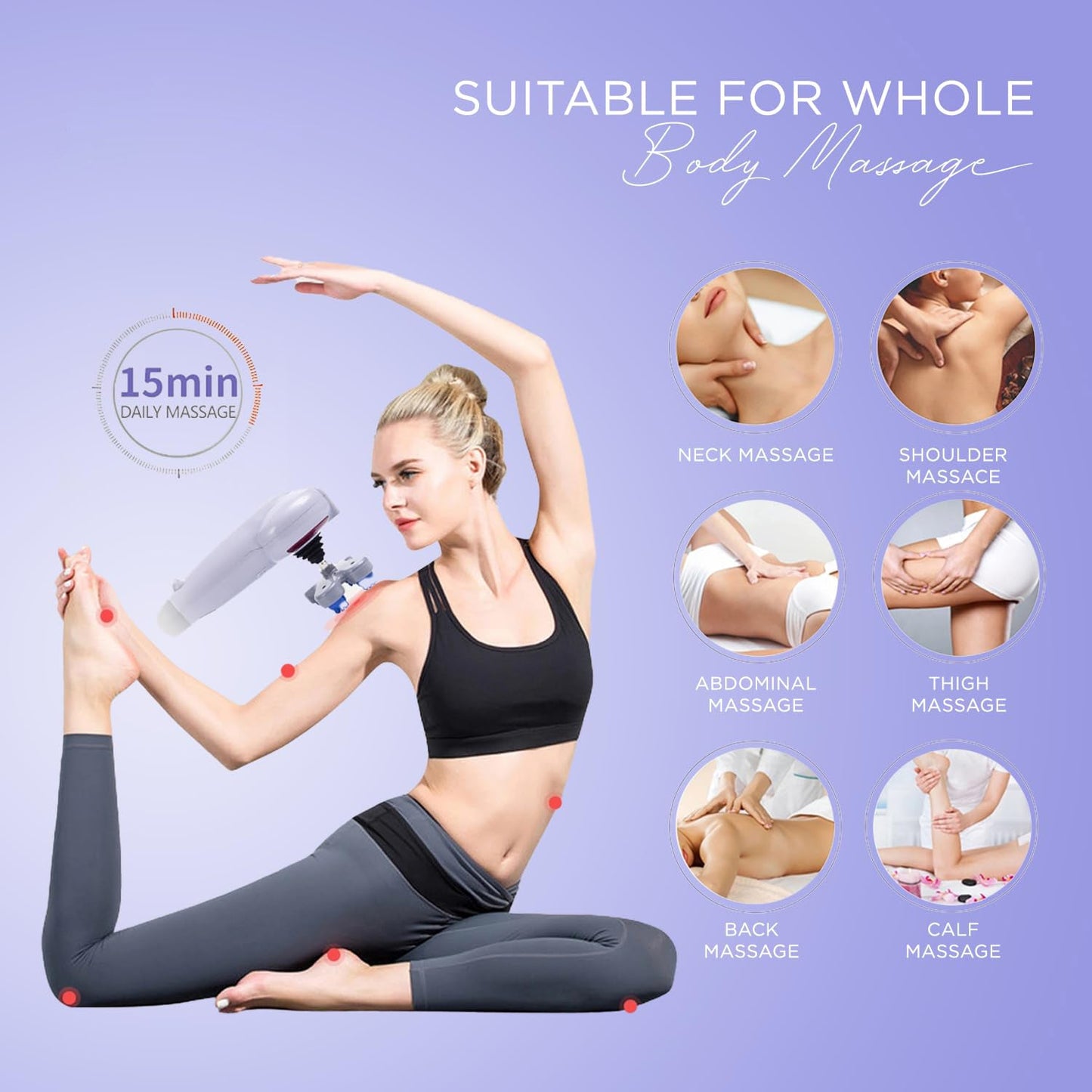 FlexiRelief 8-in-1 Body Massager SWASTIK CREATIONS The Trend Point