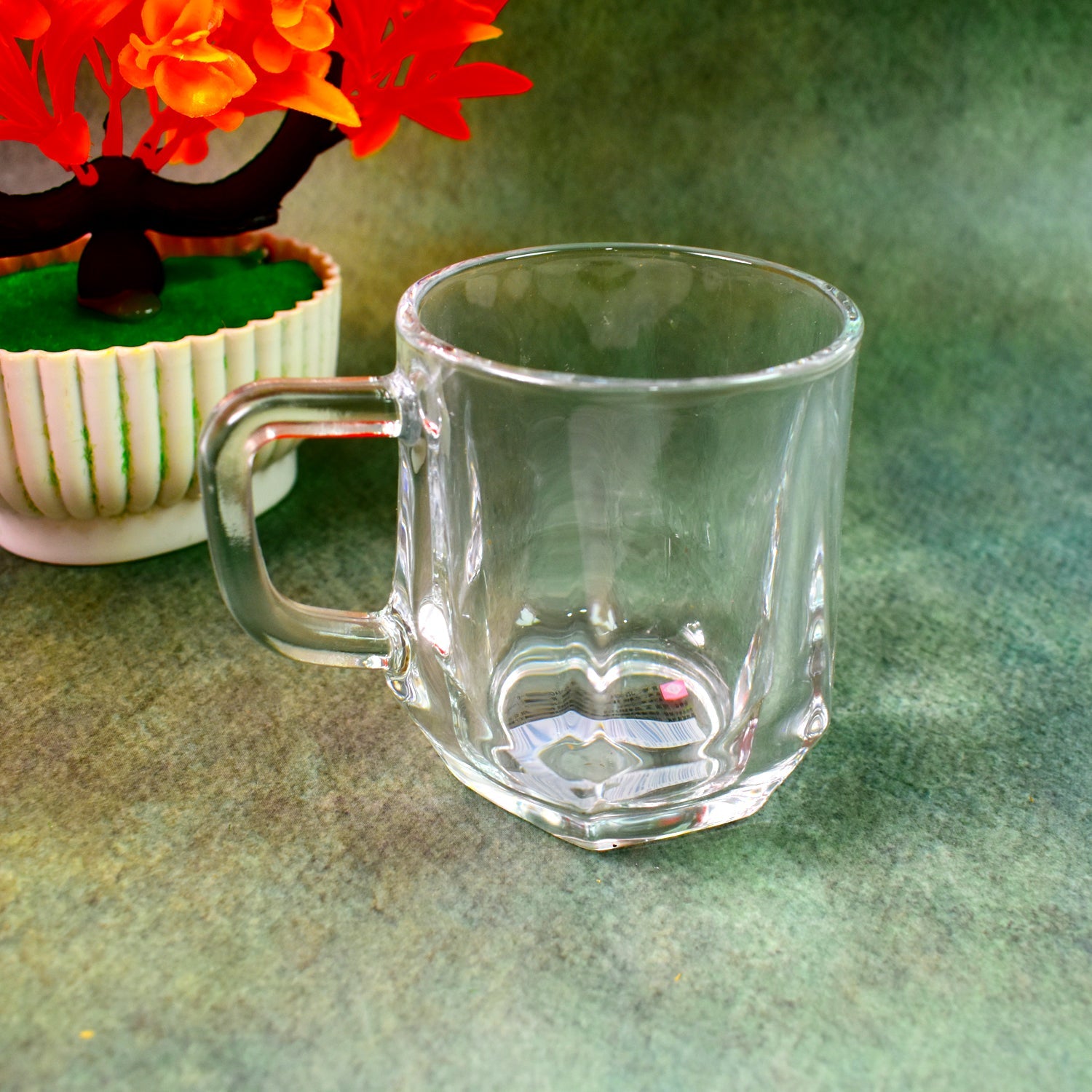 Glass Coffe & Tea Cup / Mug Enjoy Your Drink in Style (6 pcs Set / 300 ML)