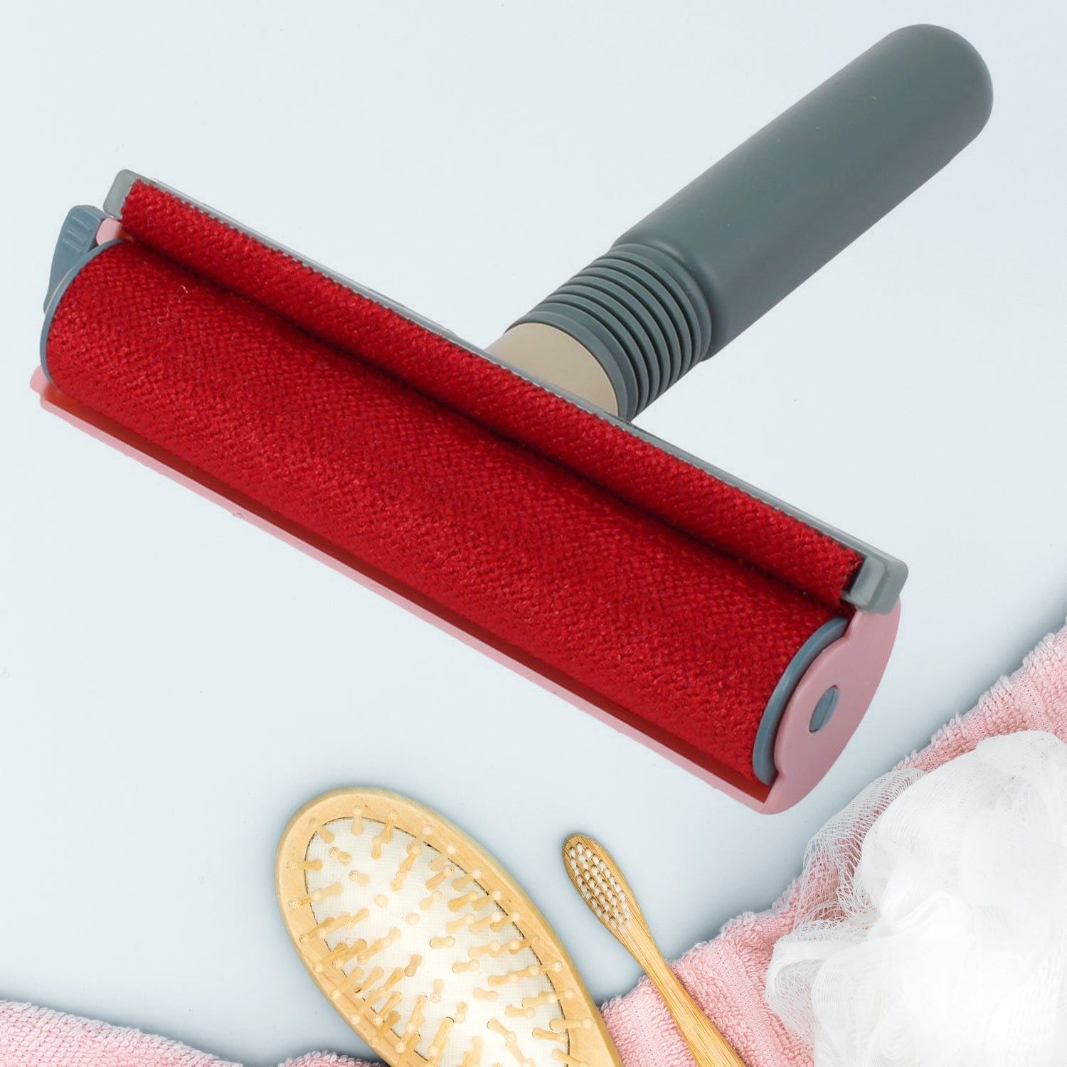 Plastic Handle Sofa Bed Clothes Lint Hair Dust Remover Cleaning Brush (1 Pc)