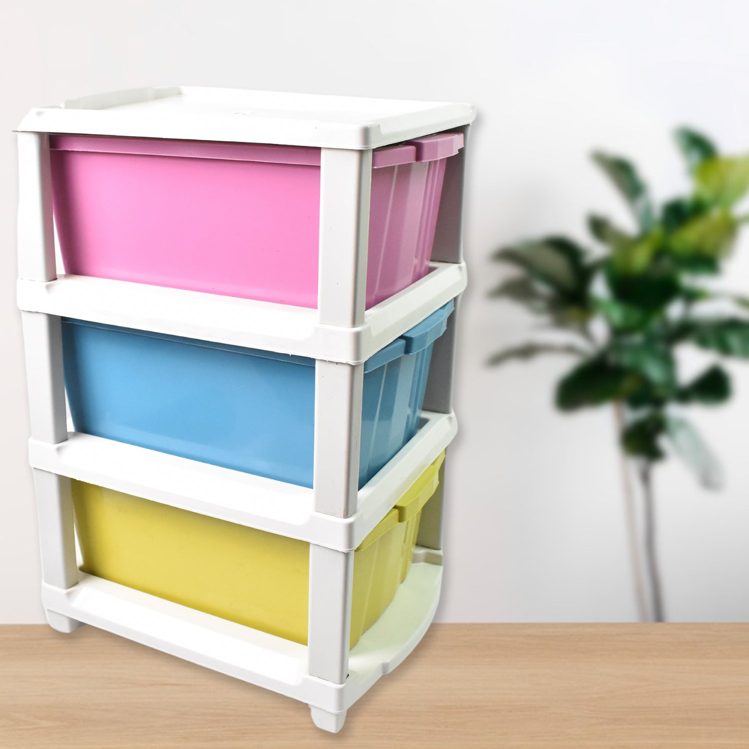 3 Layer Plastic Drawer Storage Organizer (1 Pc)