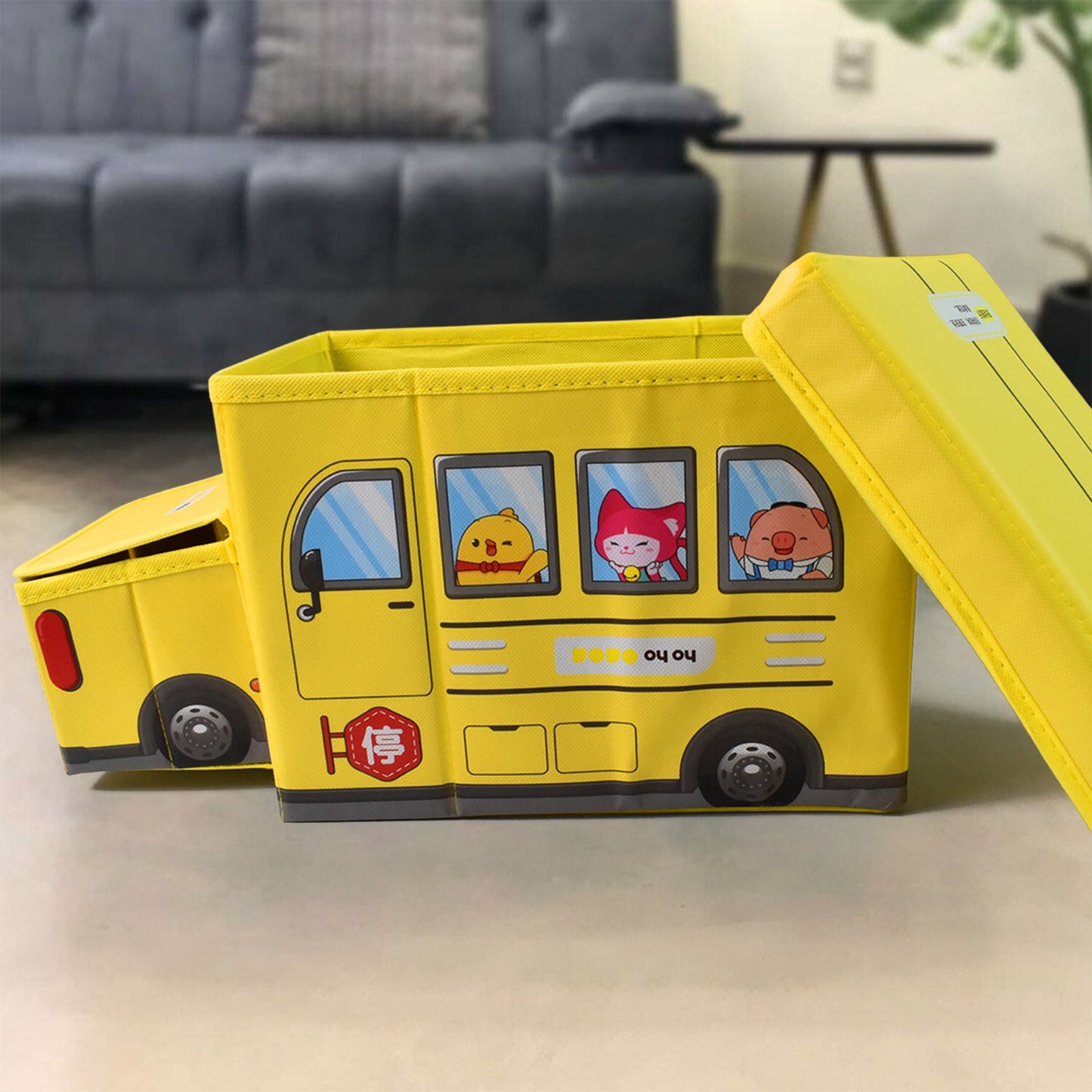 School Bus Playroom Storage SWASTIK CREATIONS The Trend Point