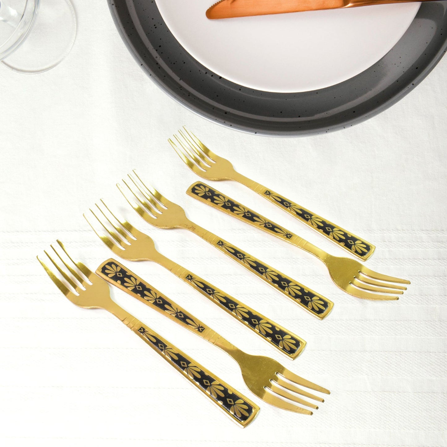 LuxeGolden Forks SWASTIK CREATIONS The Trend Point