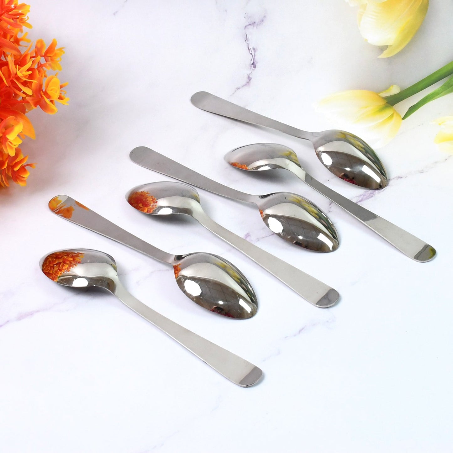 Stainless Steel Table Spoons Set of 6 SWASTIK CREATIONS The Trend Point