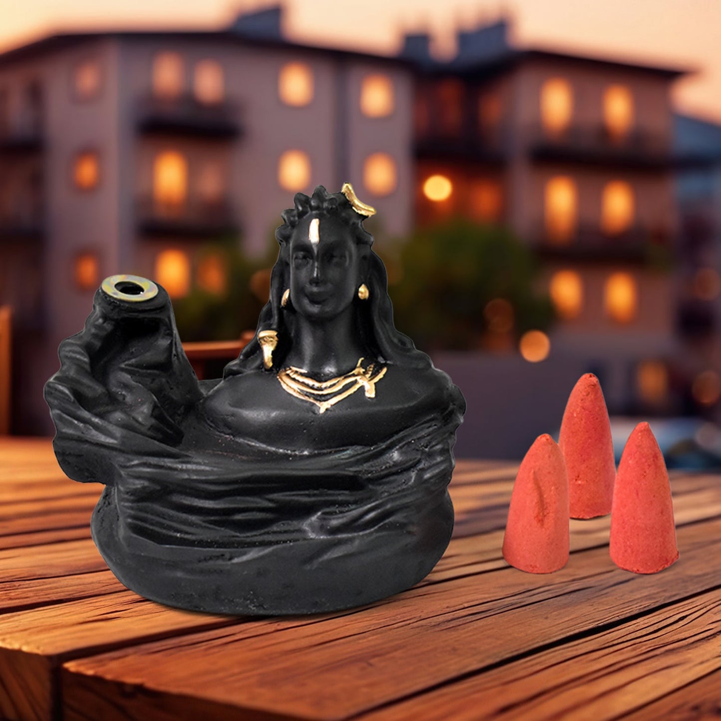 Shiva and Nandi Backflow Smoke Fountain SWASTIK CREATIONS The Trend Point