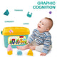 Baby First Block Set for Kids Non-Toxic Abcd Geometric Shape Sorting & Stacking Toy (1 Set)