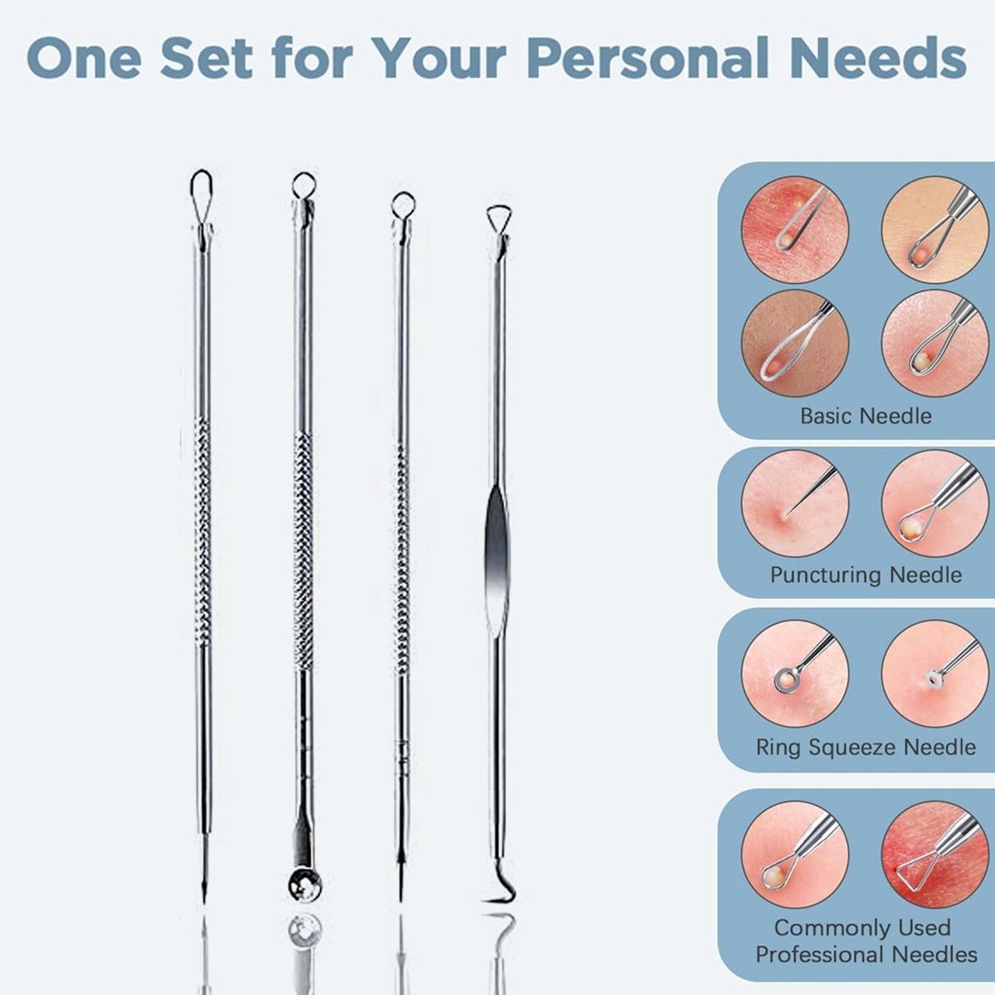 Blackhead Remover, 4-in-1 Stainless Steel Pimple Extractor Tool (1 Pc) SWASTIK CREATIONS The Trend Point