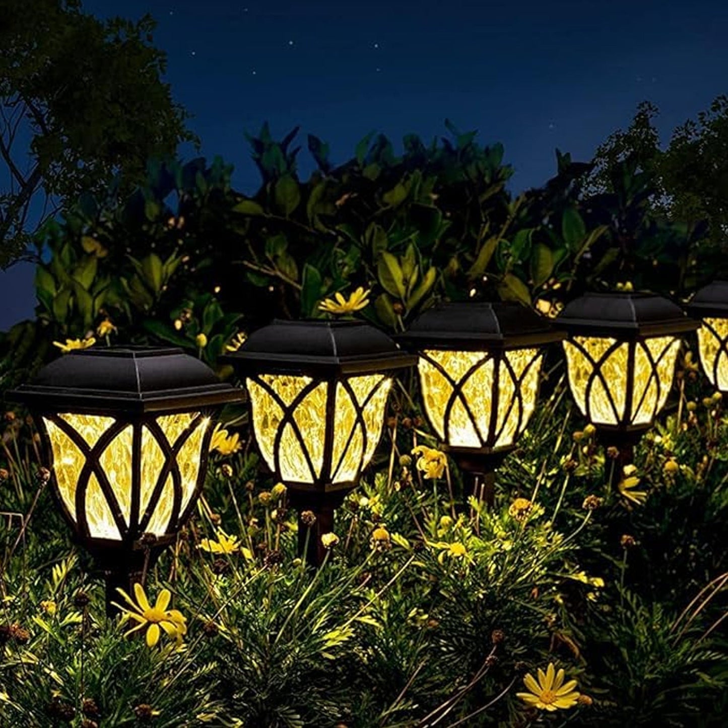 Solar Pathway Lights Outdoor Garden Lights (2 Pcs Set) SWASTIK CREATIONS The Trend Point