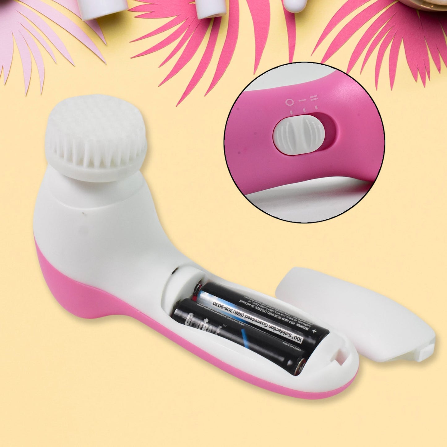 Facial Beauty Brush, Face Massager (1 Pc / With 2 AA Battery Included) SWASTIK CREATIONS The Trend Point