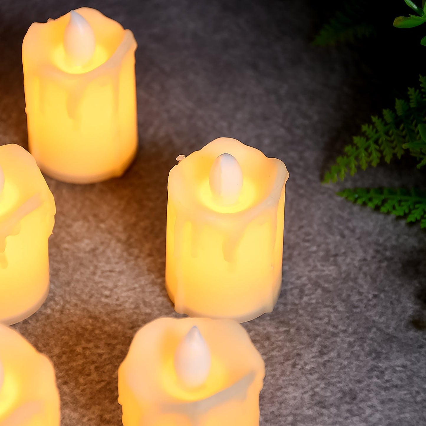 Festive Lighting for Any Occasion: 12 pcs LED Candles SWASTIK CREATIONS The Trend Point