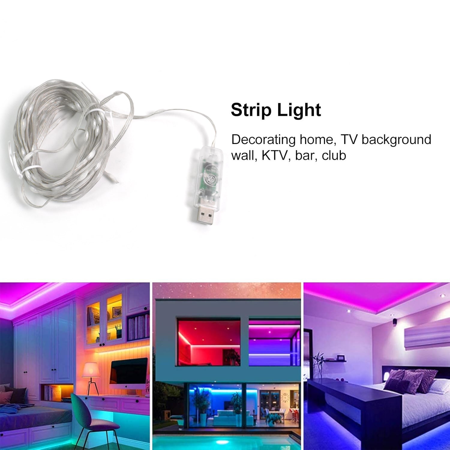 Multi Coloured 30M RGB LED Strip Lights (1 Pc / Loose)