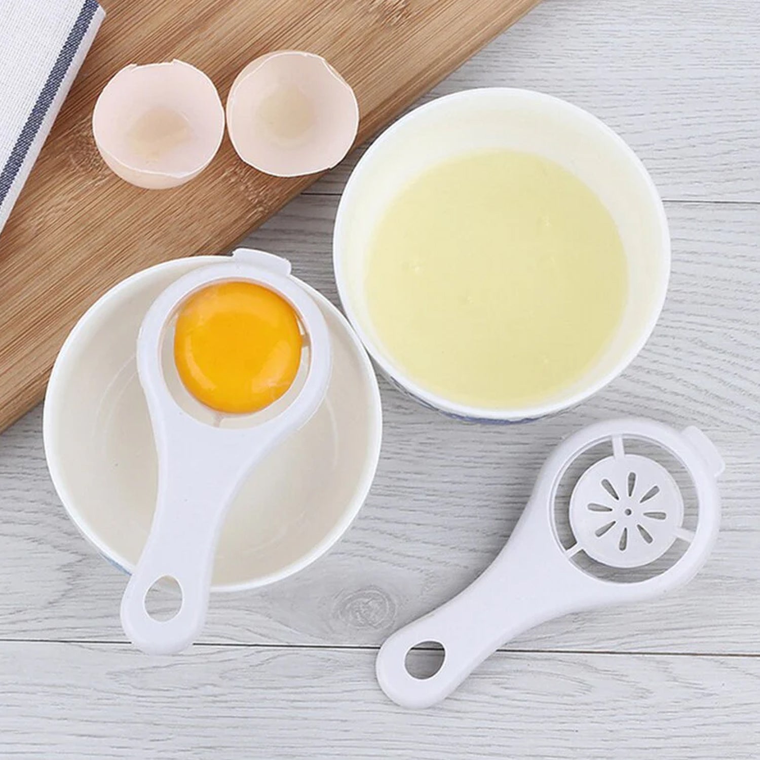 Plastic Egg Yolk Separator, Egg White Yolk Filter Separator (1 Pc)