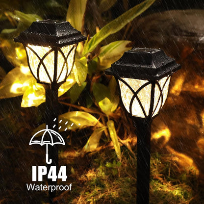 Solar Pathway Lights Outdoor Garden Lights (2 Pcs Set)