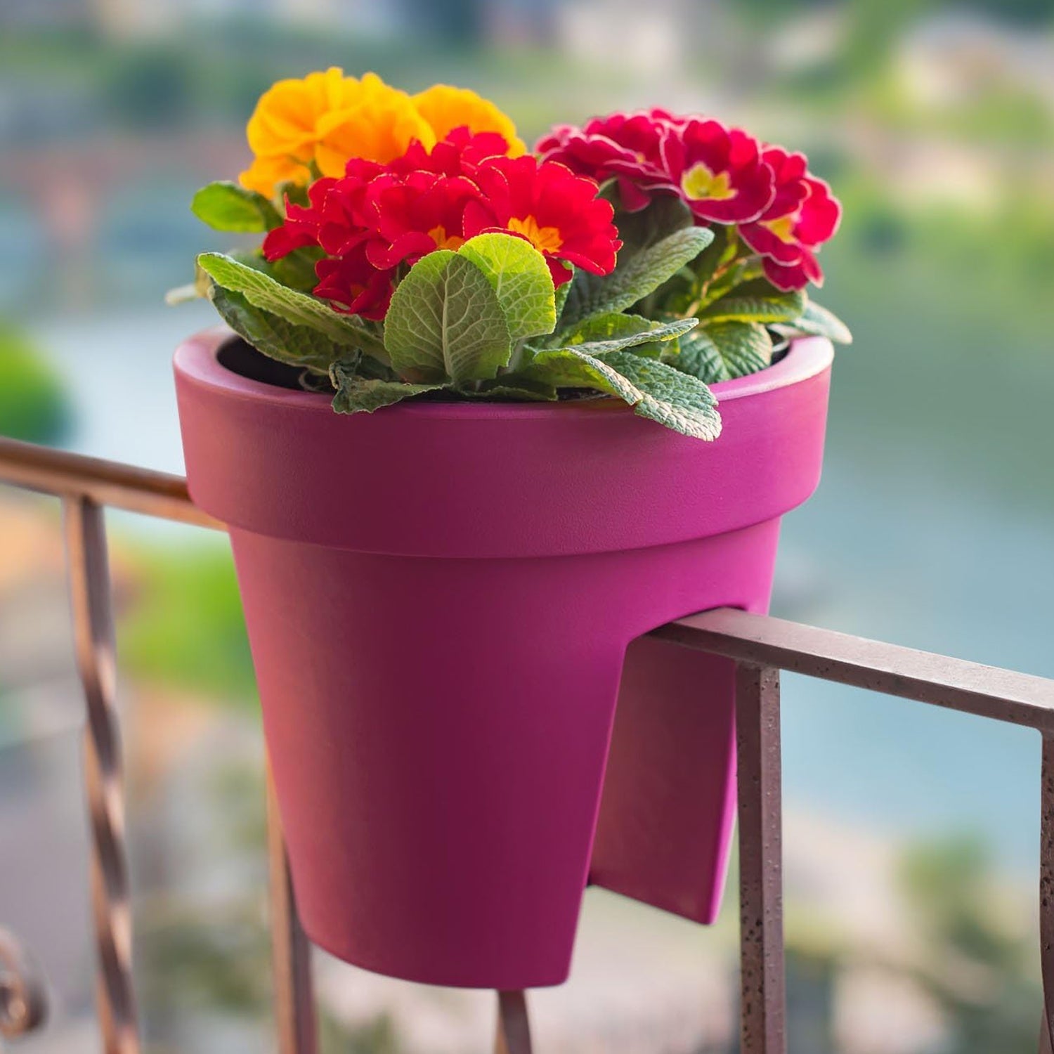 Creative Flower pot Balcony Flower Pot Holder (2 Pc)