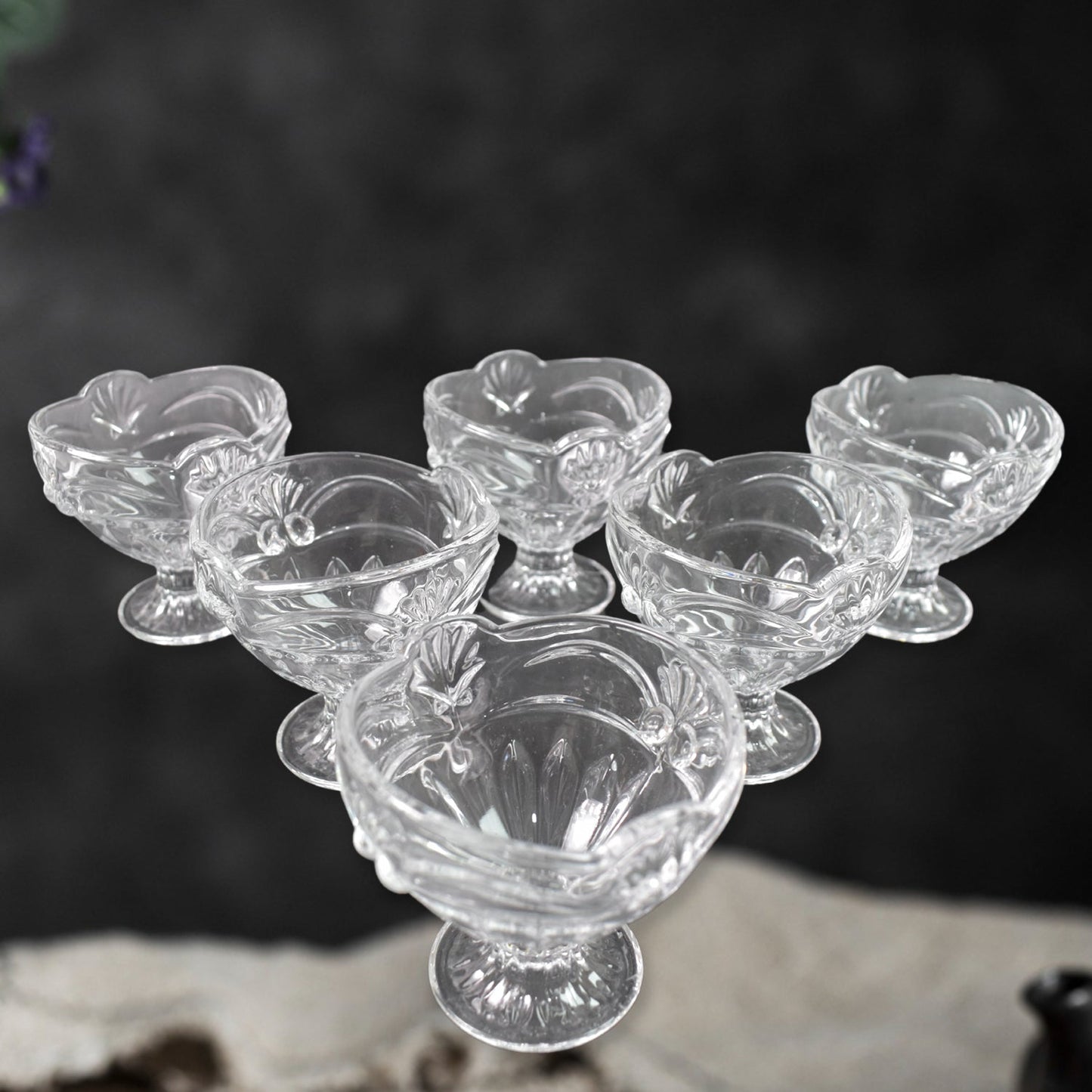 Frosted Charm Glasses SWASTIK CREATIONS The Trend Point