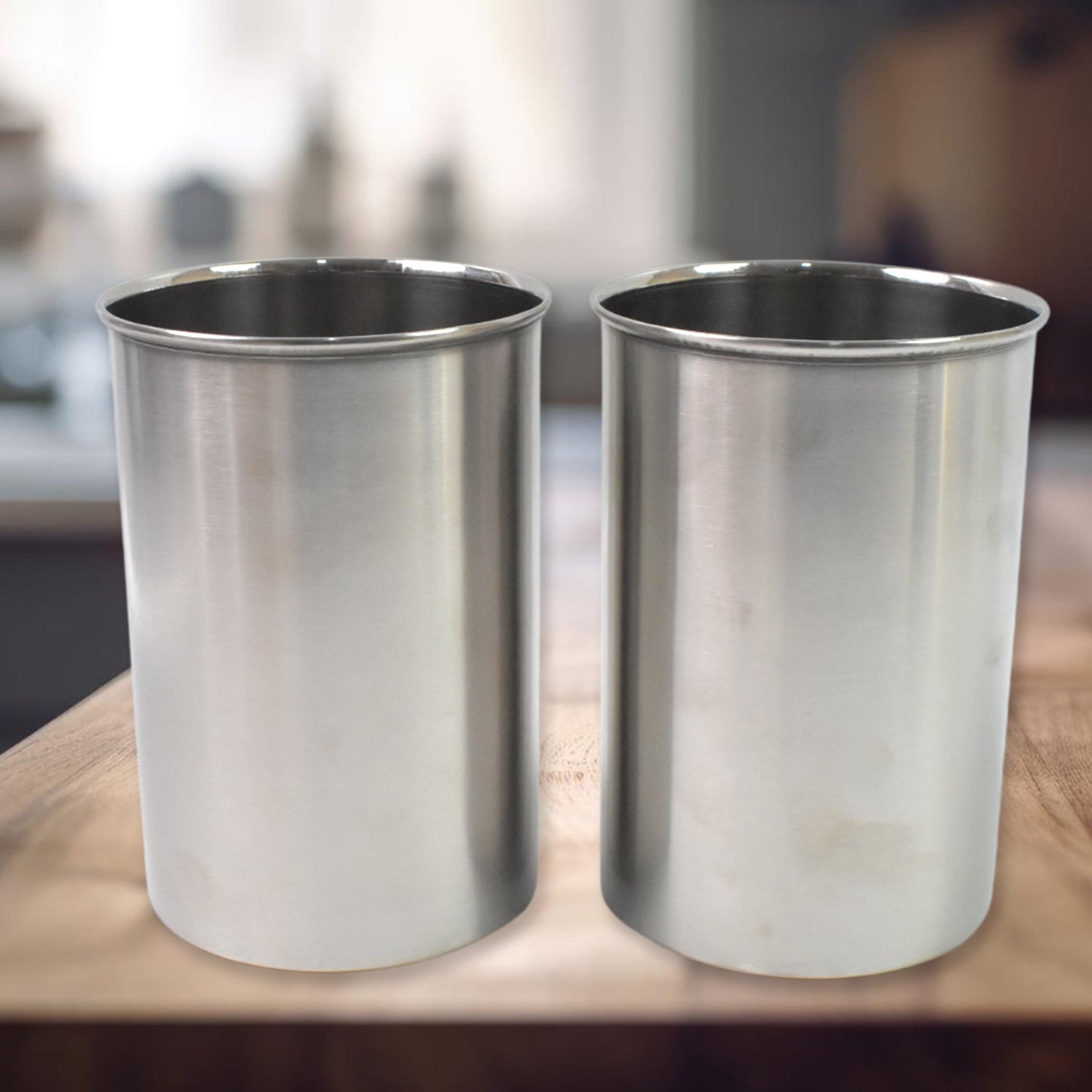 Multipurpose Stainless Steel Airtight Containers with See Through Lid (2 Pc Set / 1000 ML) SWASTIK CREATIONS The Trend Point