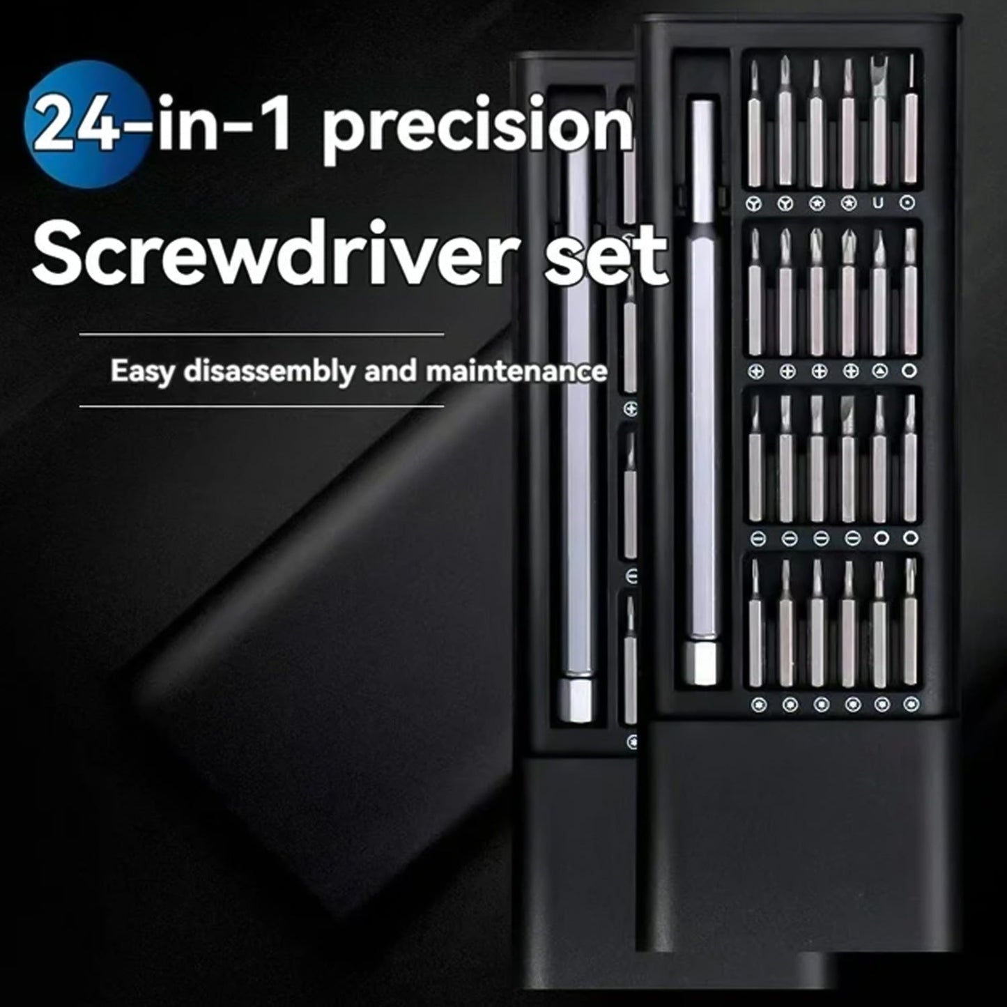 Aluminium 24 in 1 Precision Screwdriver Set, Screwdriver Tool Set (24 Pcs Set) SWASTIK CREATIONS The Trend Point