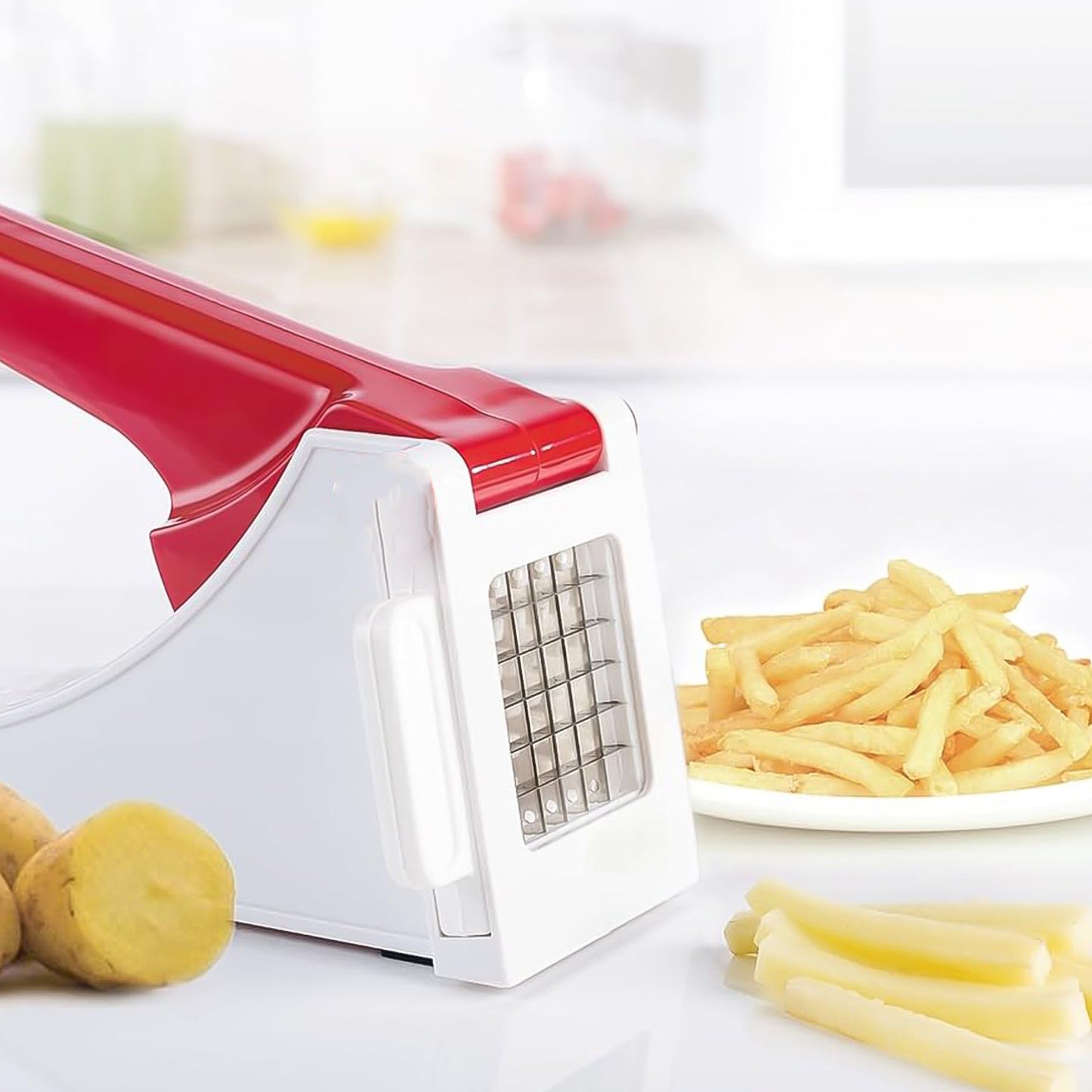 Plastic Potato & Vegetable Chips Maker (1 Pc) SWASTIK CREATIONS The Trend Point