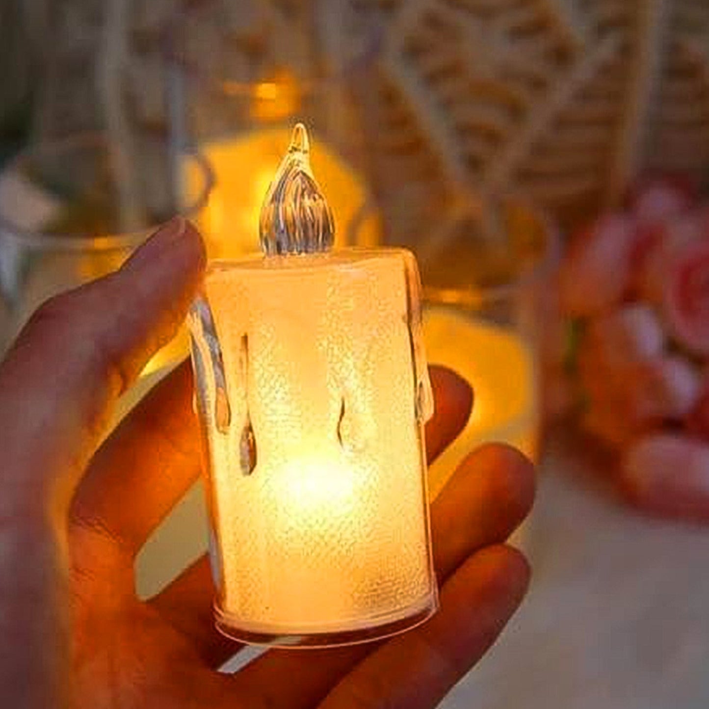 Simple Candles for Home Decoration, Crystal Candle Lights SWASTIK CREATIONS The Trend Point