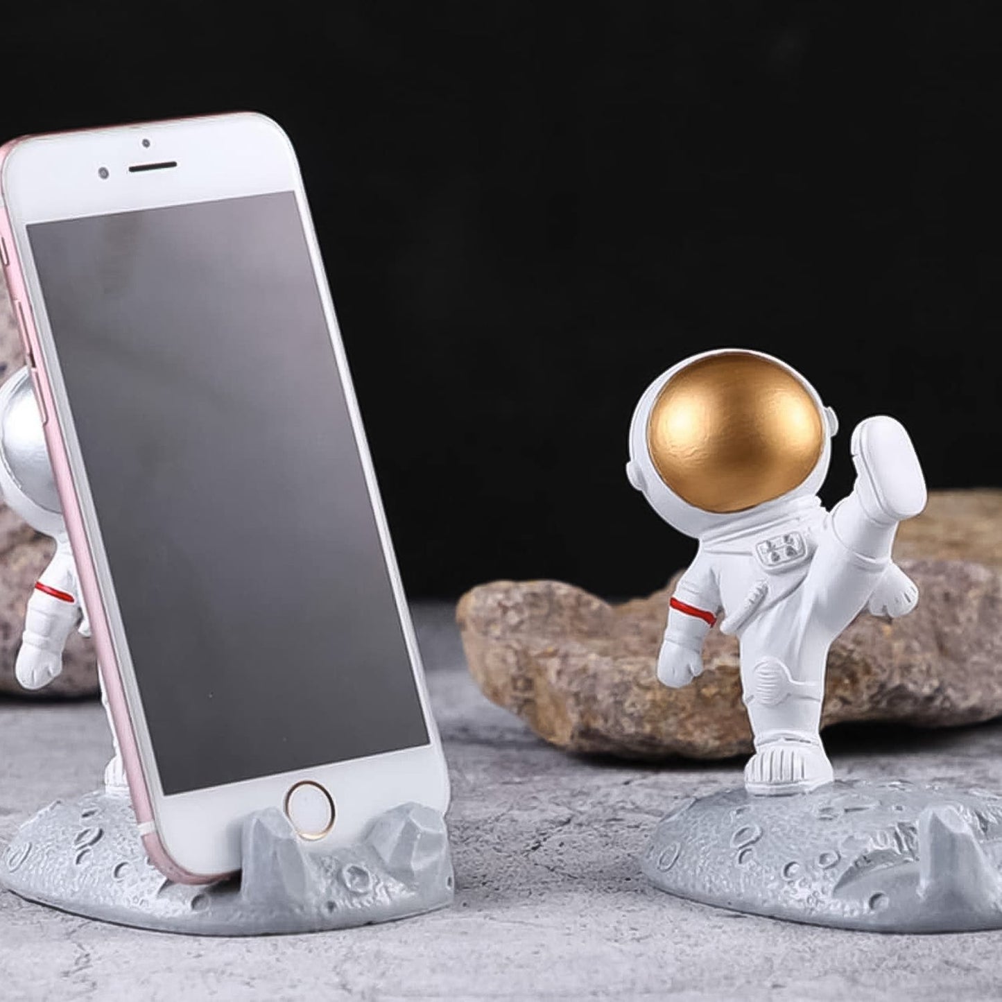 Mobile Holder Astronaut Phone Stand Planet Creative Fun 3D Design (1 Pc / Mix Design) SWASTIK CREATIONS The Trend Point