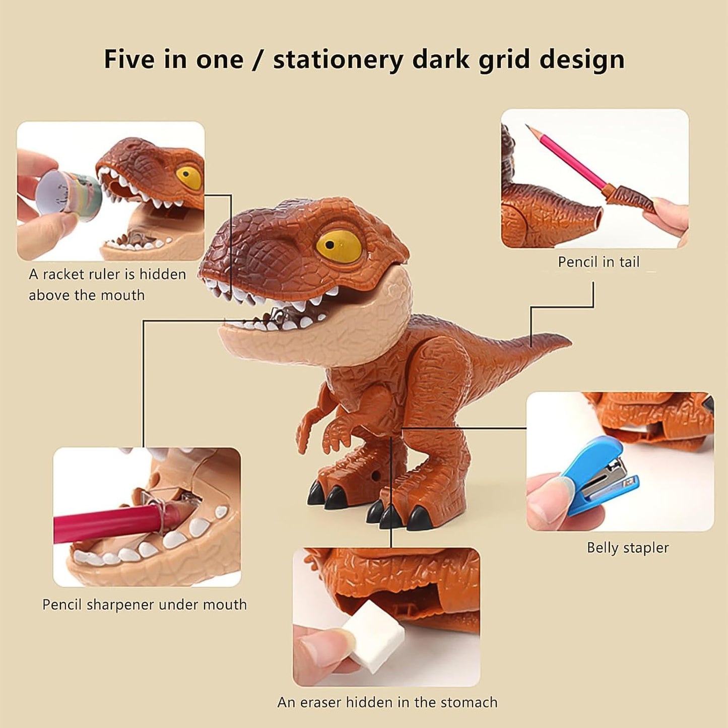 Dinosaur Eraser SWASTIK CREATIONS The Trend Point