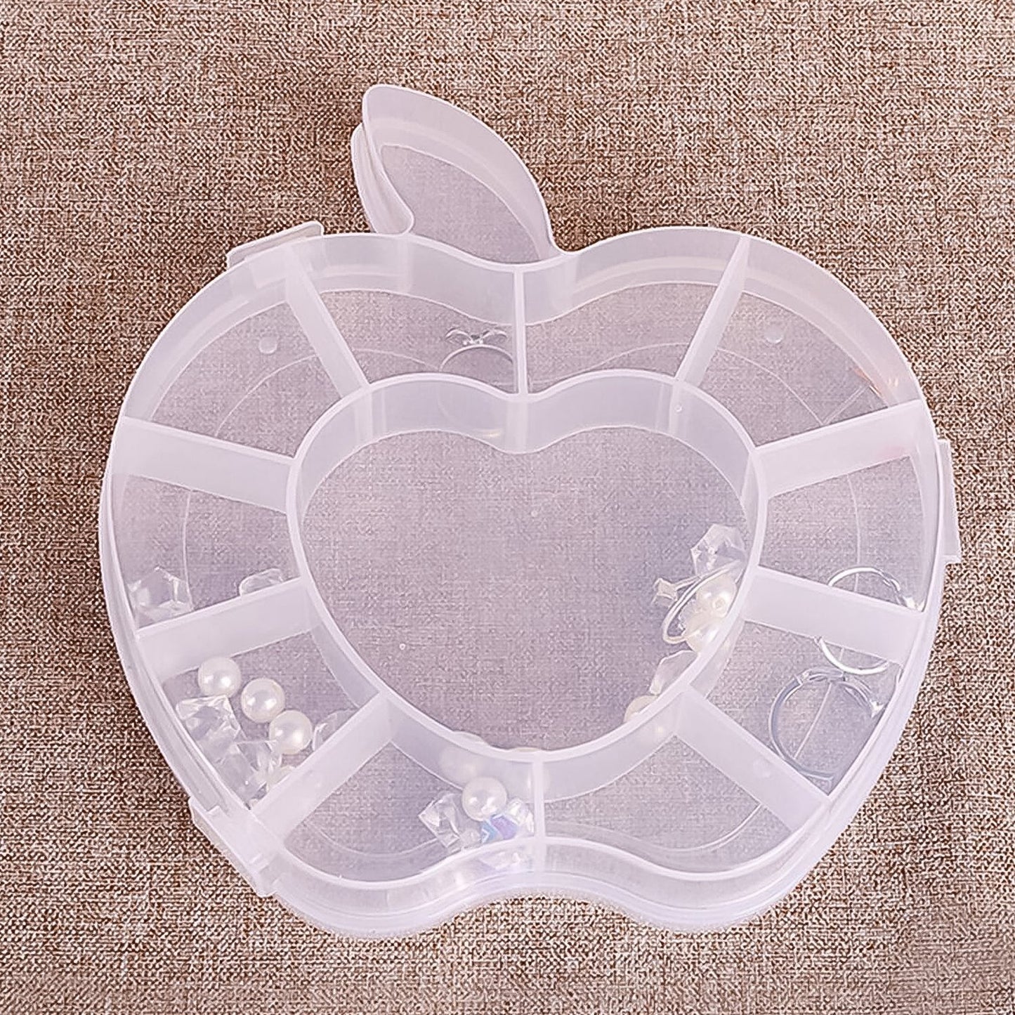 Plastic Apple Shape Jewellery Storage Box (1 Pc) SWASTIK CREATIONS The Trend Point